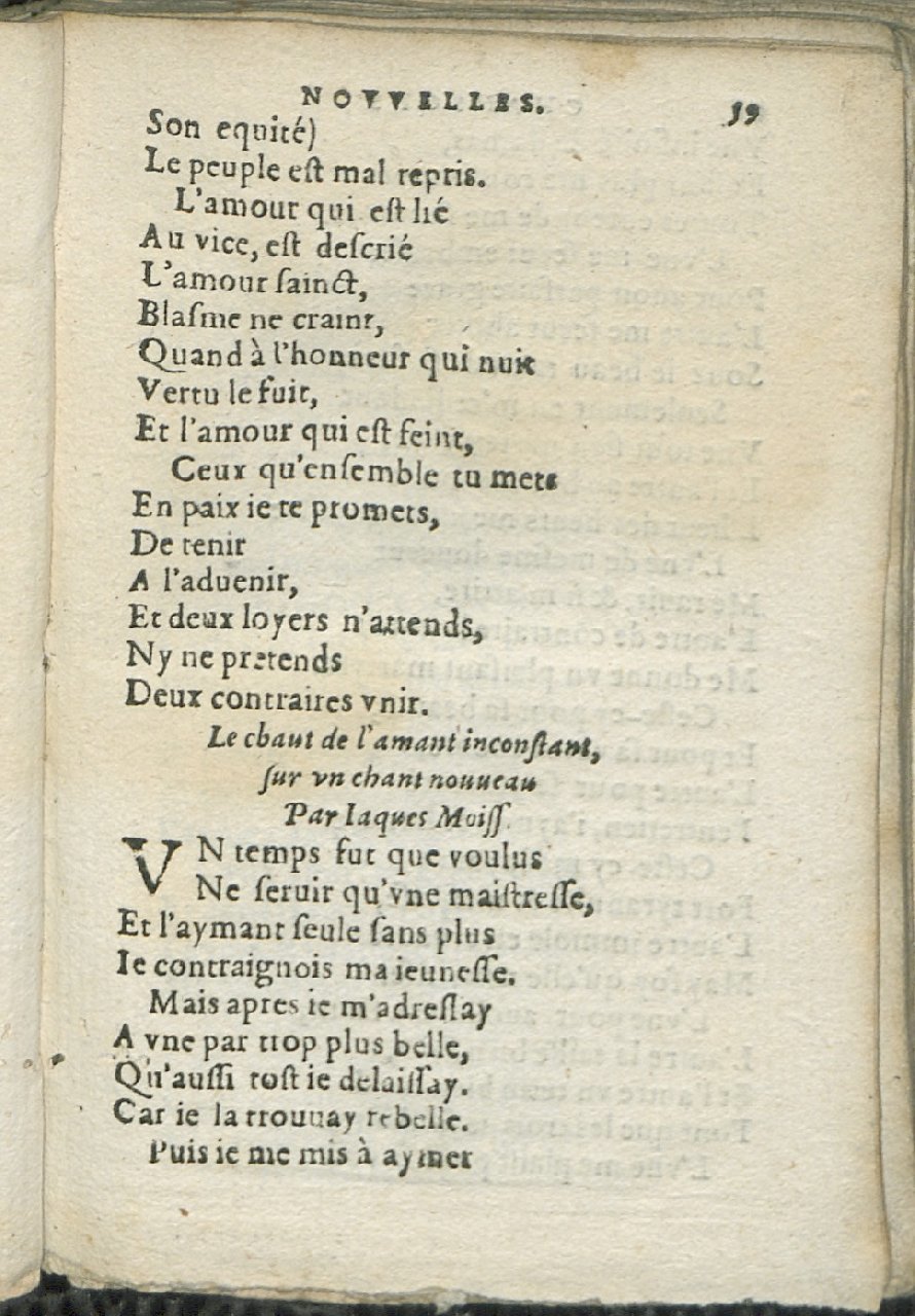1575 - Pierre Brenouzet - Trésor de tous les recueils de chansons, tant amoureuses, rustiques, que musicales - Det KLG Copenhague