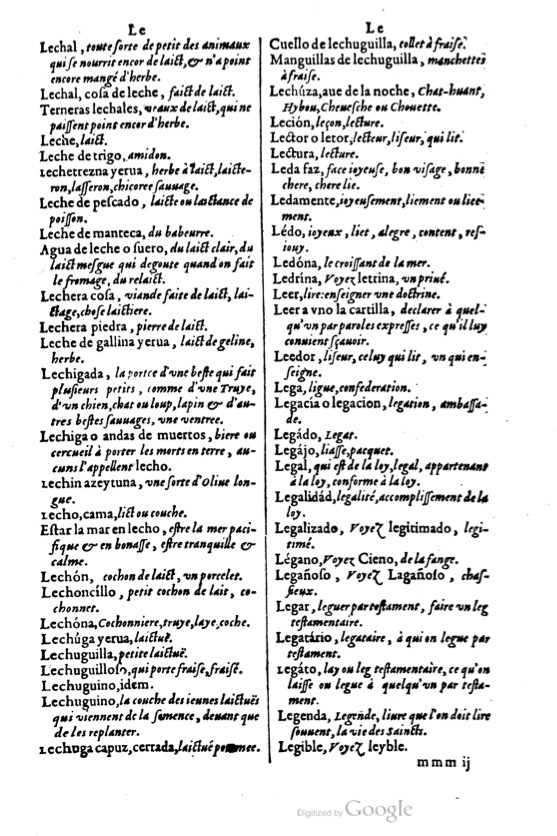 1621 - Adrian Tiffaine - Trésor des deux langues espagnole et française - BM Lyon