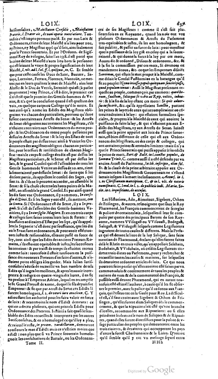 1629 - Veuve Nicolas Buon - Trésor du droit français (21754 T. 2) - BM Lyon