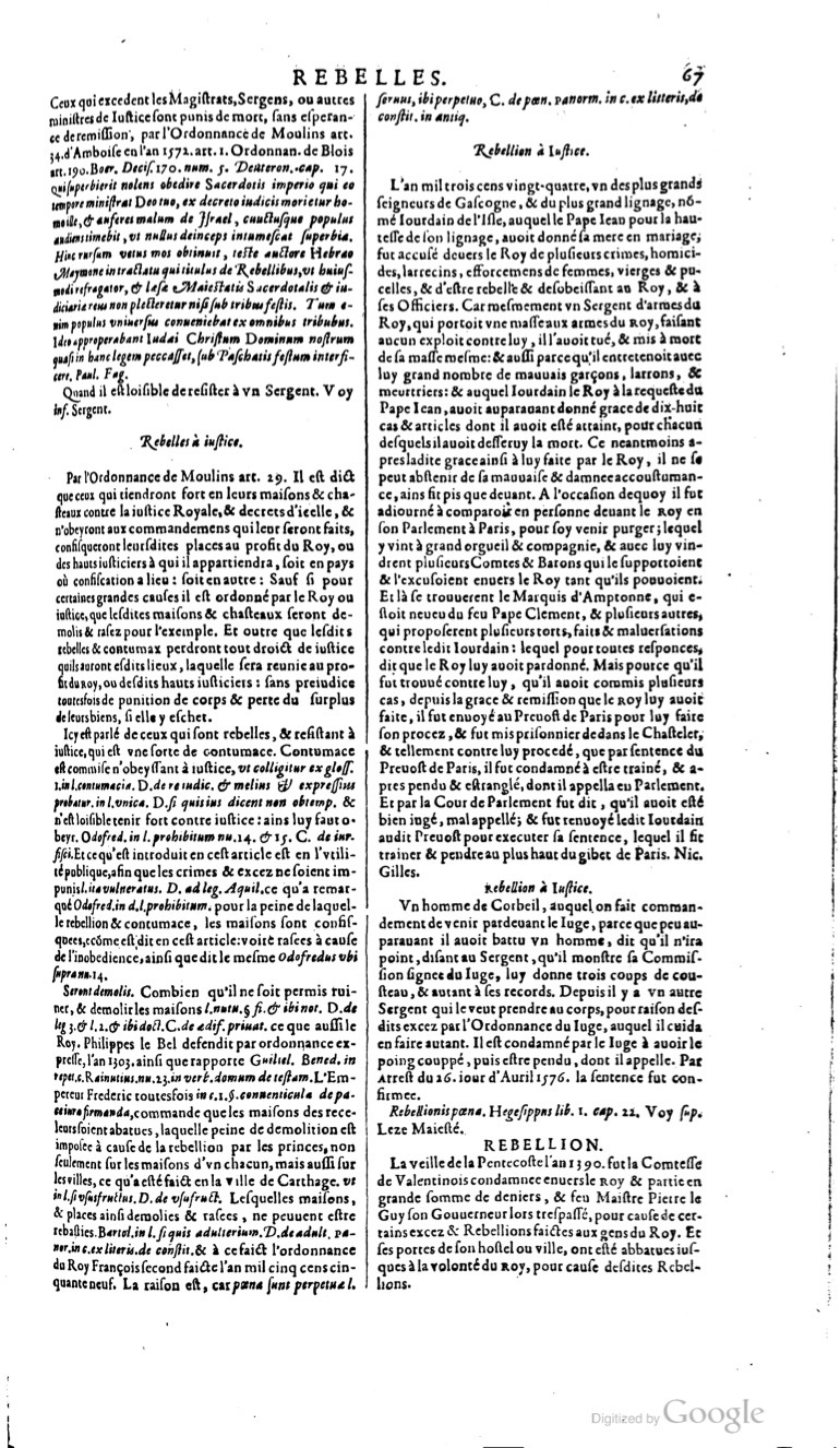 1629 - Veuve Nicolas Buon - Trésor du droit français (21754 T. 3) - BM Lyon