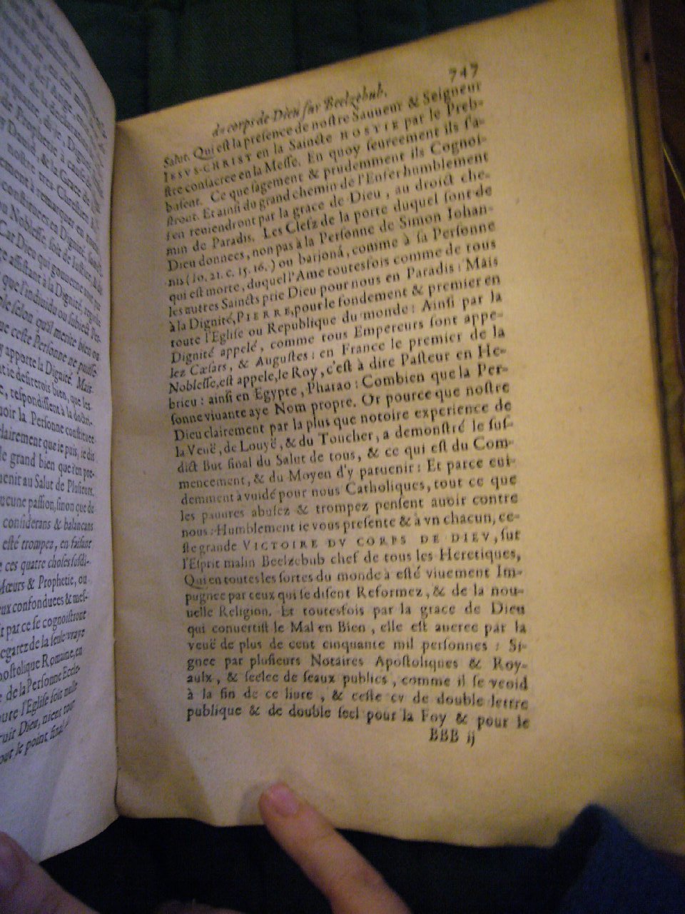 1578 - Nicolas Chesneau - Trésor et entière histoire de la triomphante victoire du corps de Dieu sur l’esprit malin - BnF Arsenal