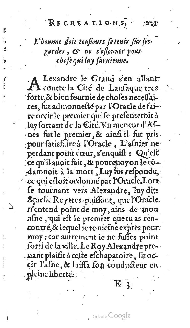 1627 - Jean Delamare - Trésor des récréations - BSB Munich