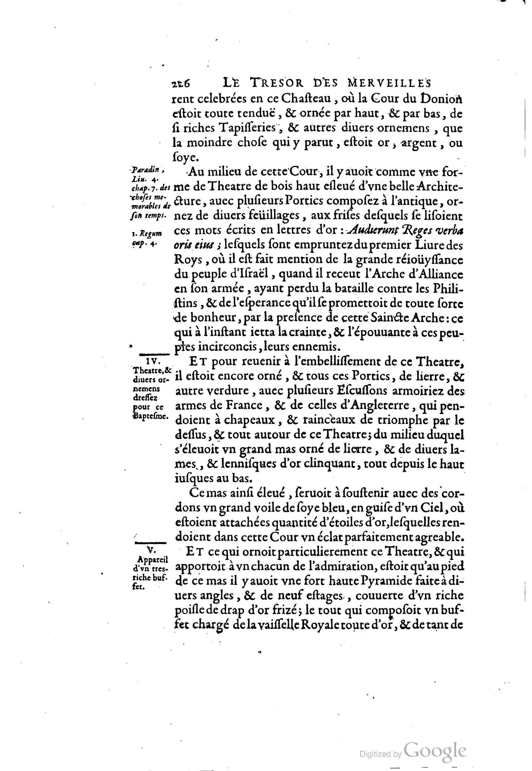 1642 - Sébastien Cramoisy - Trésor des merveilles de la maison royale de Fontainebleau - BM Lyon