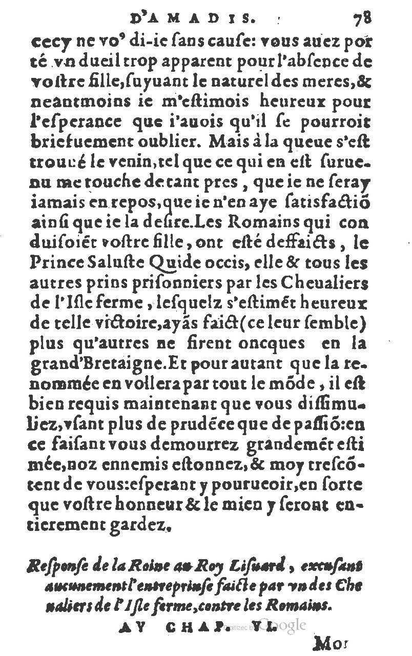 1582 - Jean Huguetan - Trésor des Amadis T. 1 - BM Lyon