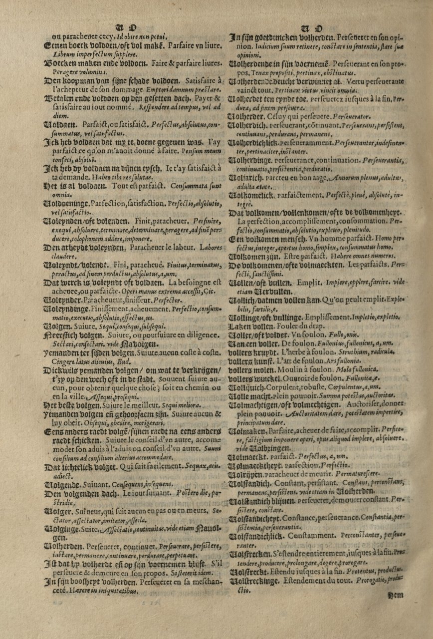 1573 - Christophe Plantin - Trésor du langage bas-allemand - Greifswald
