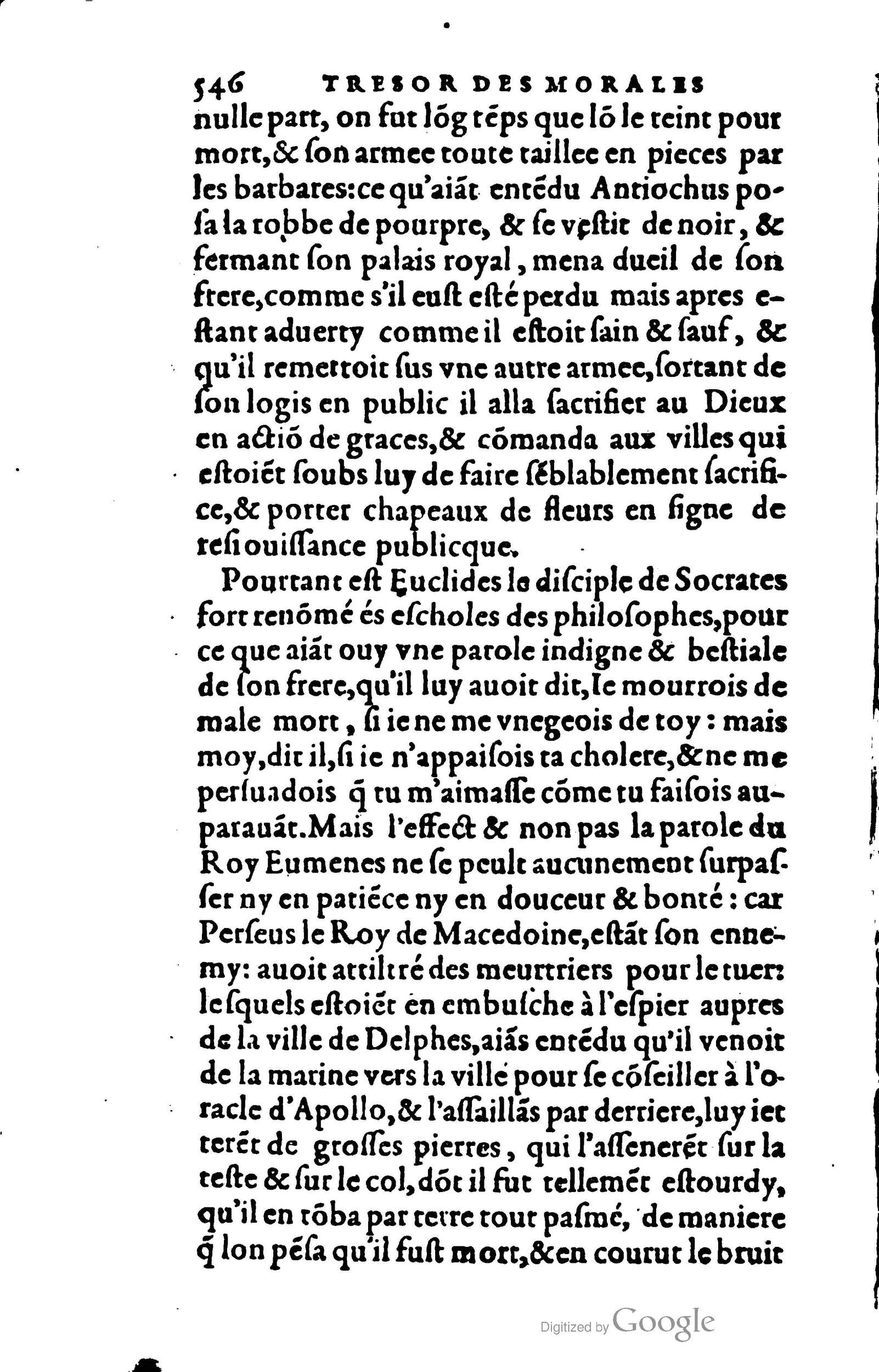 1578 - Jean Poupy - Trésor des morales de Plutarque - BSB Munich
