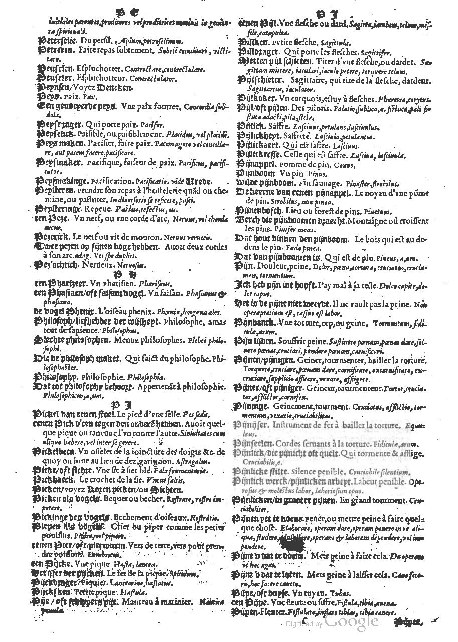 1573 - Christophe Plantin - Trésor du langage bas-allemand - BM Lyon
