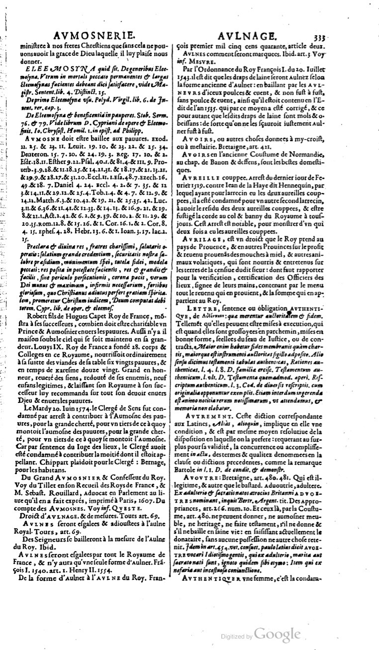 1629 - Veuve Nicolas Buon - Trésor du droit français (21754 T. 1) - BM Lyon