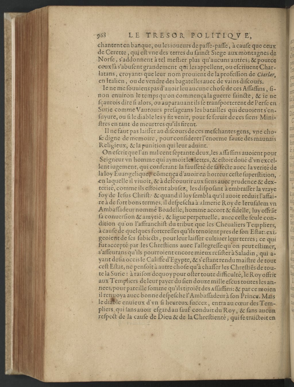 1608 - Nicolas Du Fossé - Trésor politique - BnF Tolbiac