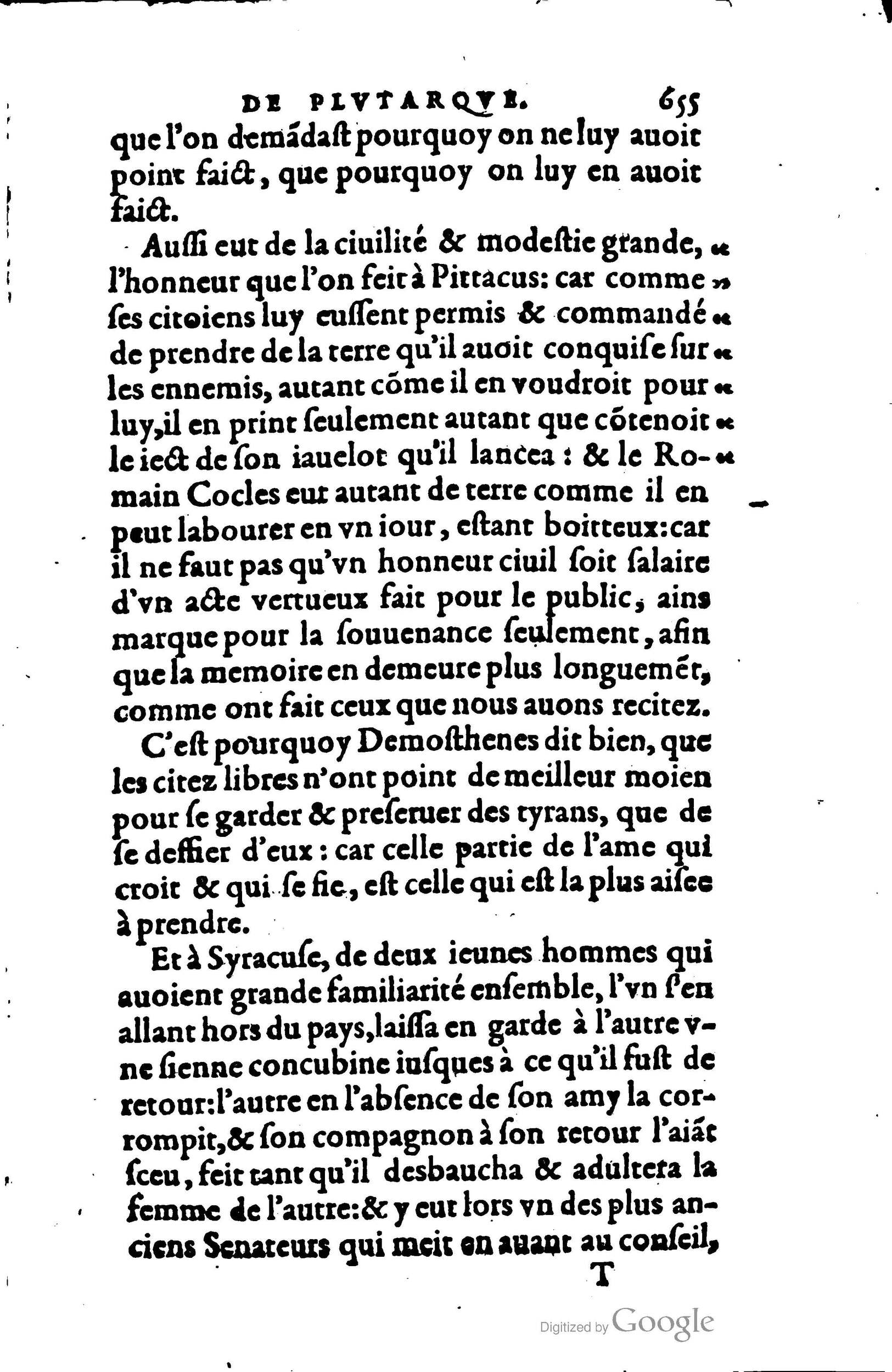 1578 - Jean Poupy - Trésor des morales de Plutarque - BSB Munich