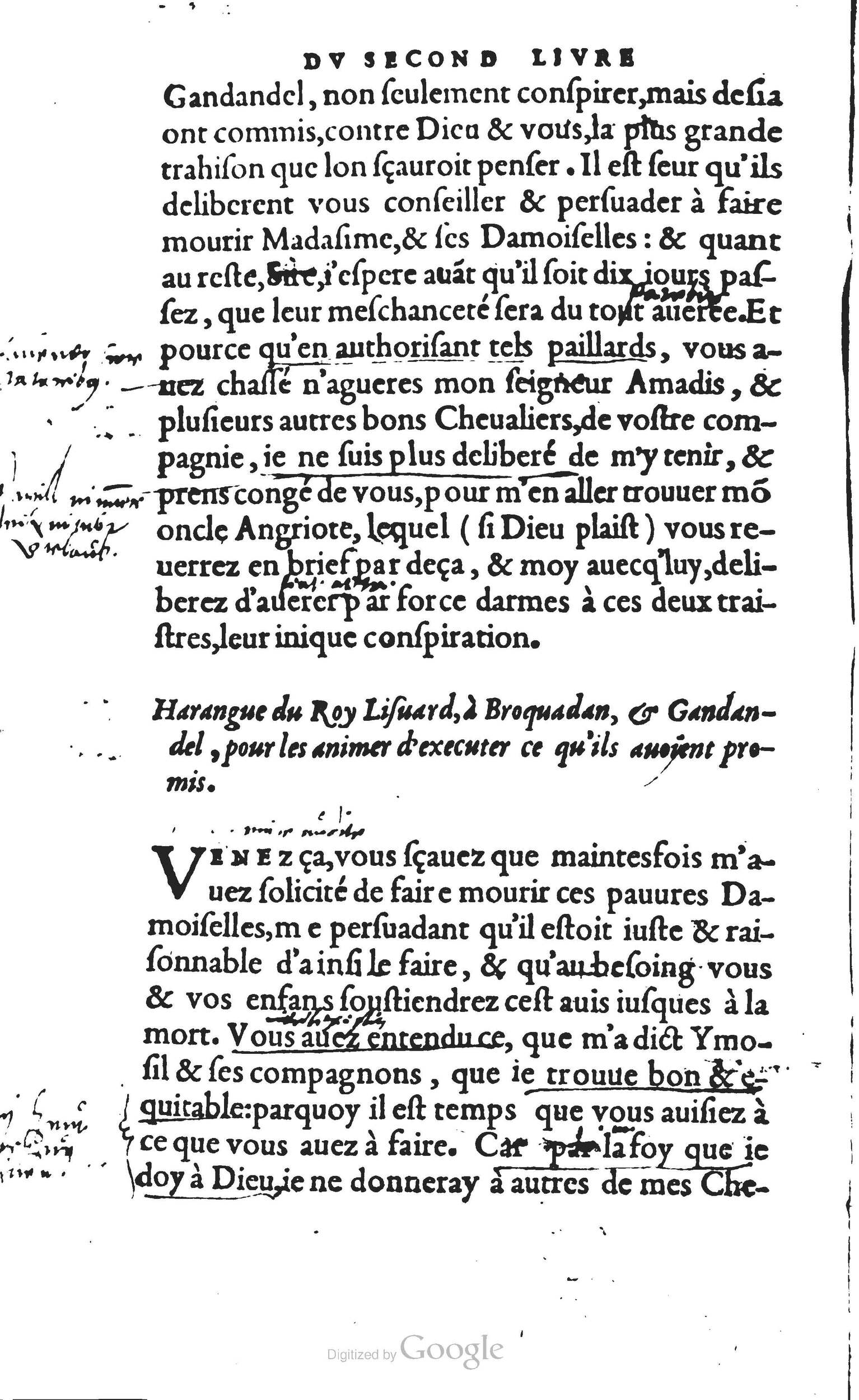 1560 - Vincent Sertenas et Gilles Robinot - Trésor des Amadis - British Library