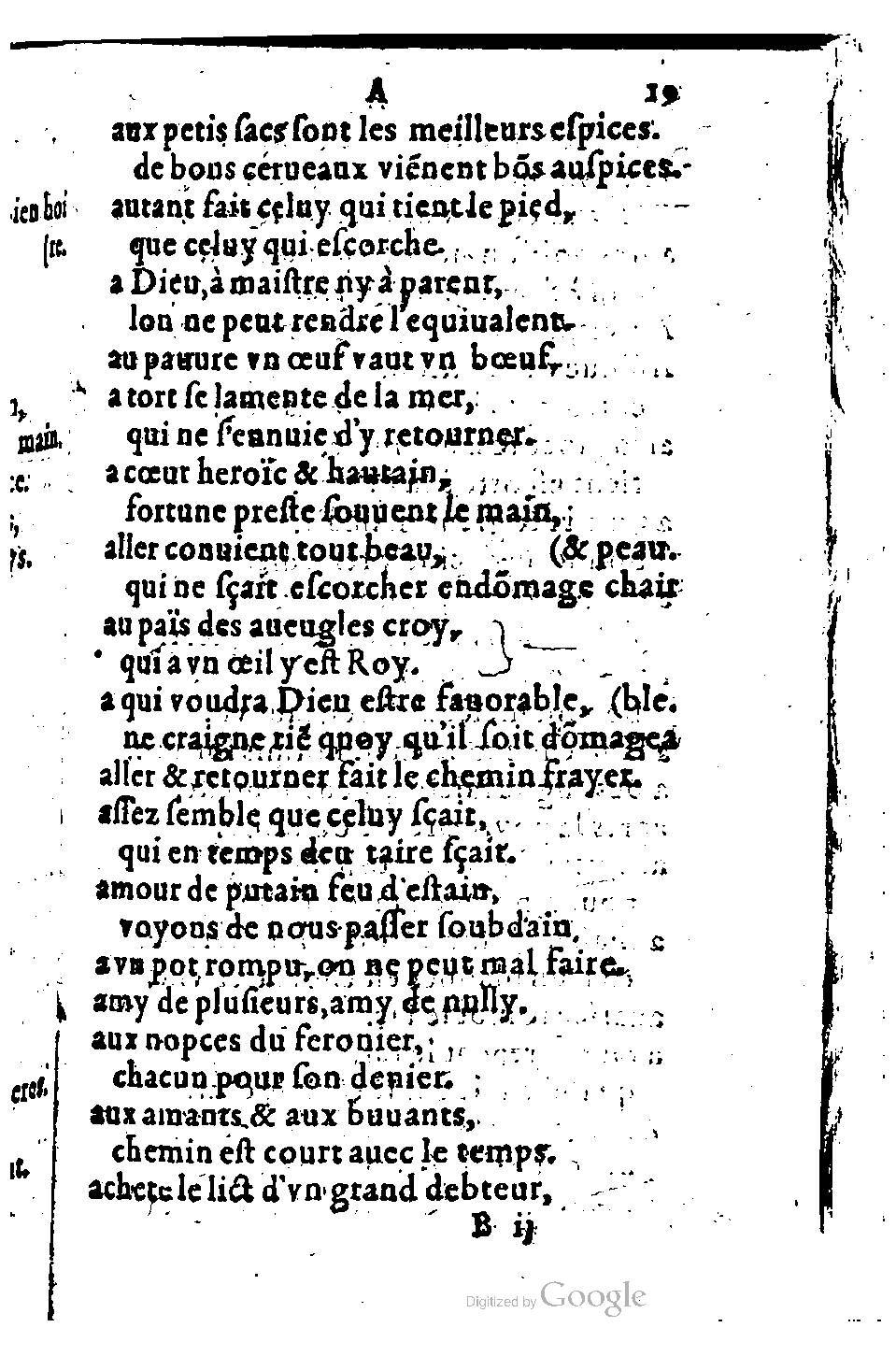 1582 - Nicolas Bonfons - Trésor des sentences dorées - BM Lyon