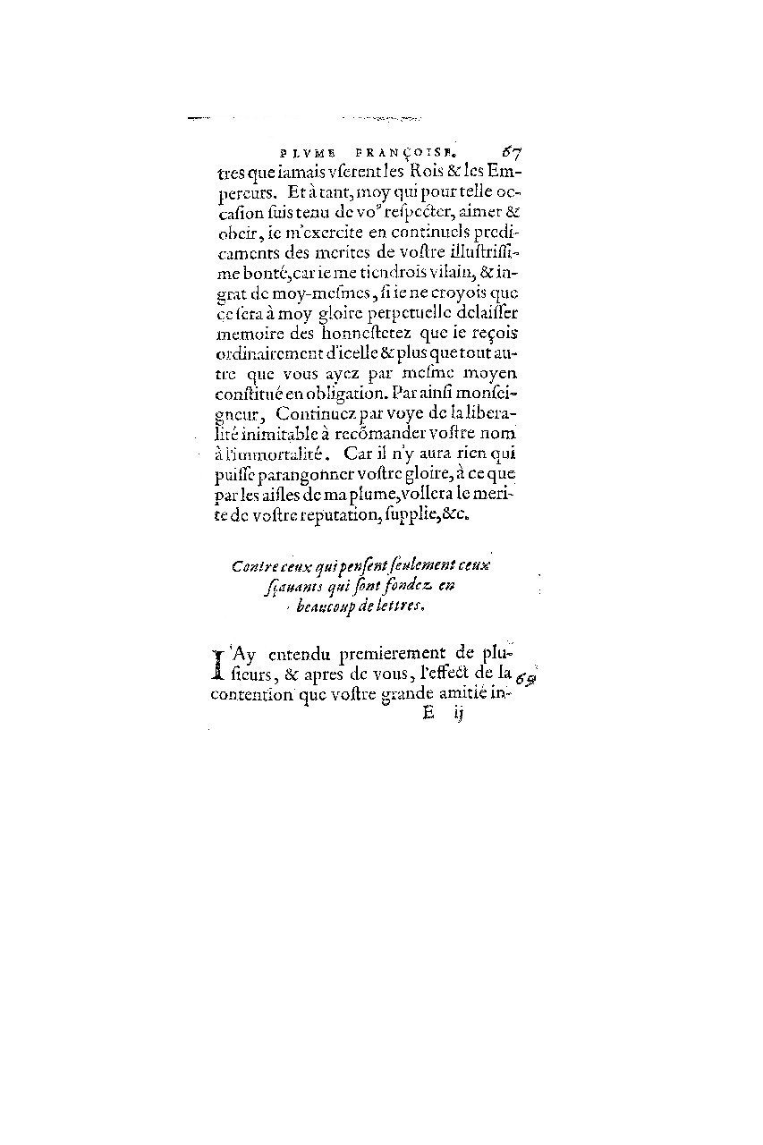 1572 - Nicolas Du Chemin - Finances et Trésor de la plume française - BM Lyon