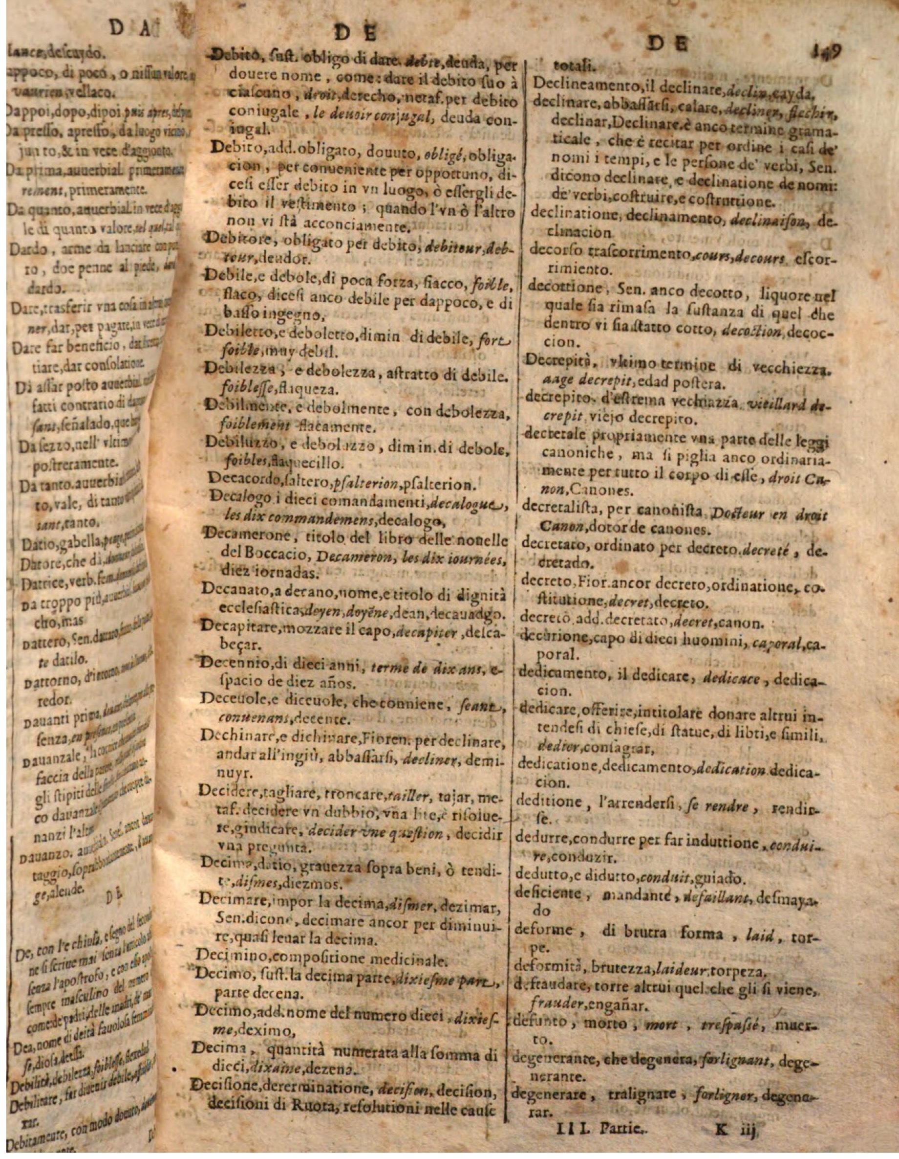 1644 - Jacques Crespin - Trésor des trois langues - Passau 1644 - Jacques Crespin - Trésor des trois langues - Passau