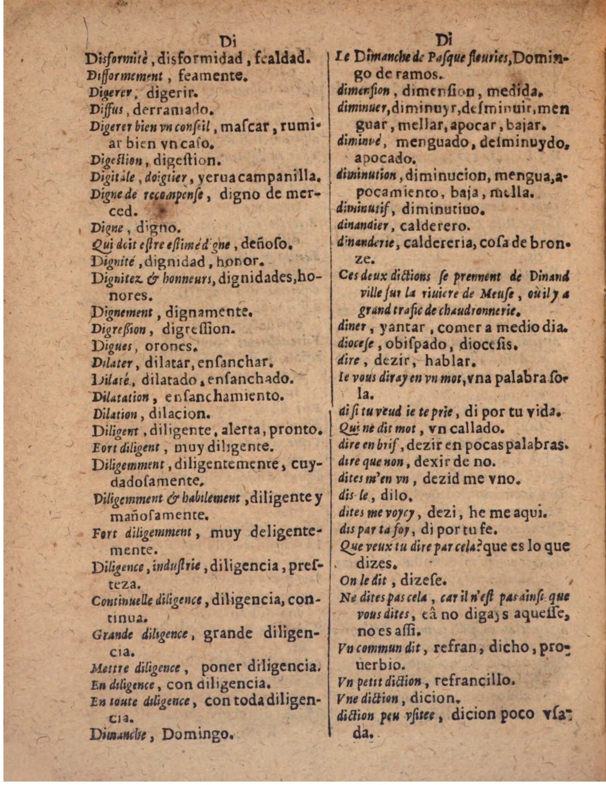 1624 - Hubert Antoine - Trésor des deux langues espagnole et française (Seconde partie) - BSB Munich