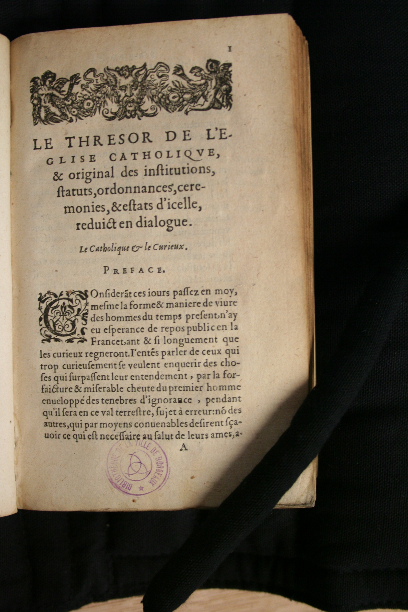 1586 - Jean Parant - Trésor de l’Église catholique et de vérité - BM Bordeaux