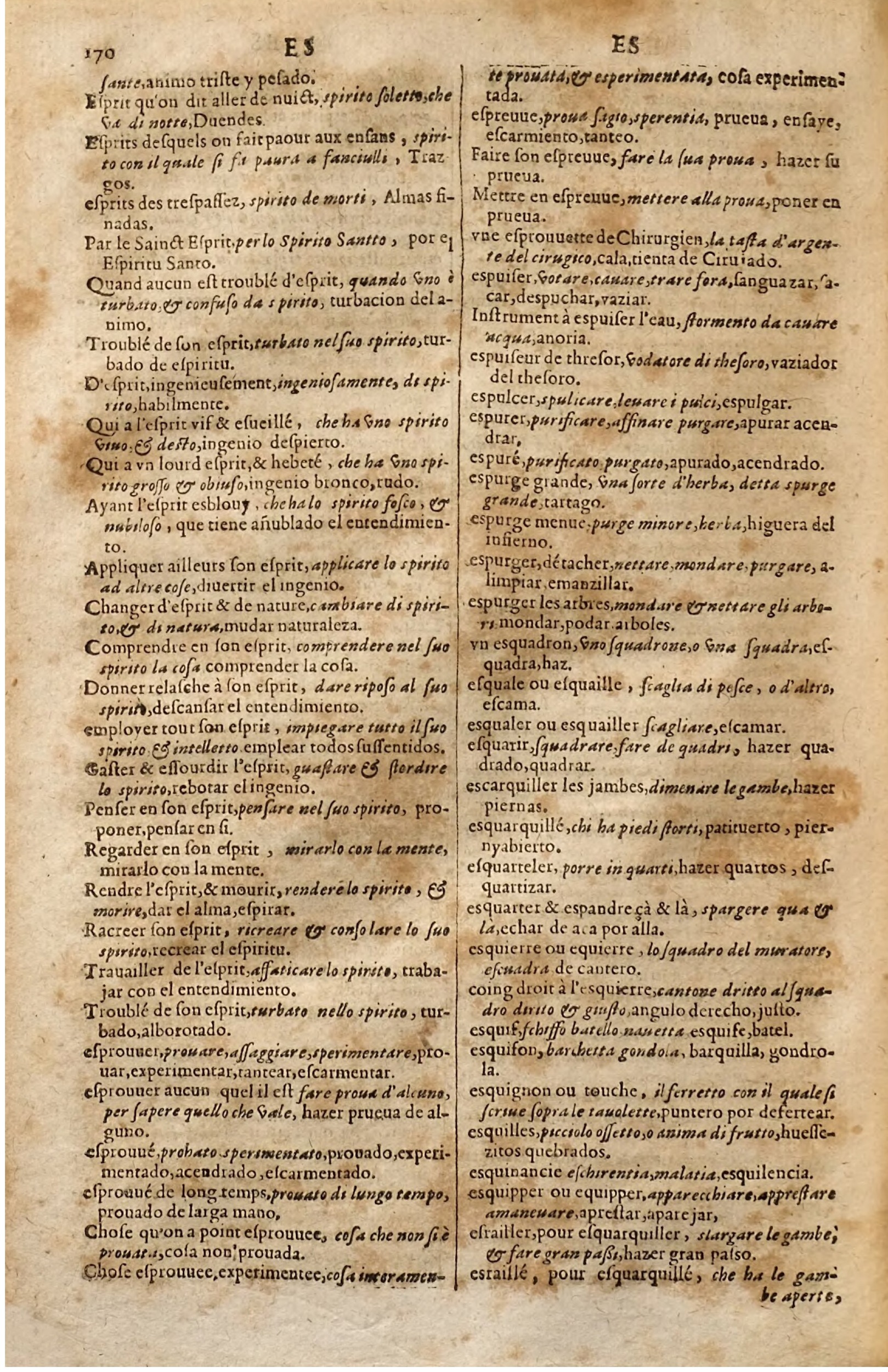 1627 - Jacques Crespin - Trésor des trois langues (Seconde partie) - Regensburg