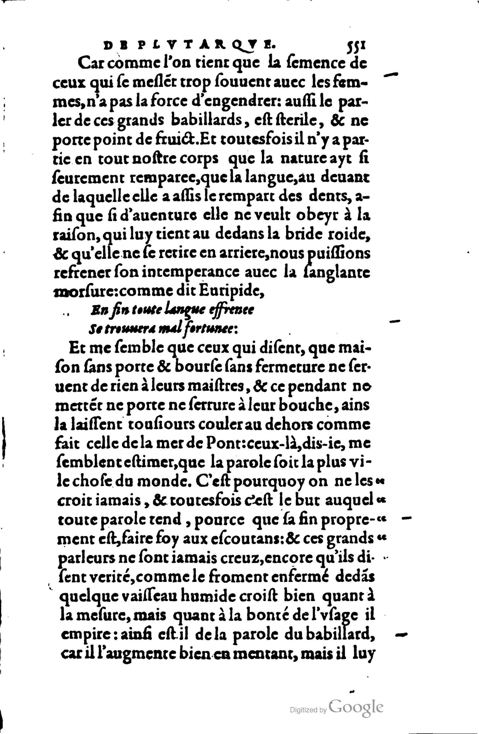 1578 - Jean Poupy - Trésor des morales de Plutarque - BSB Munich