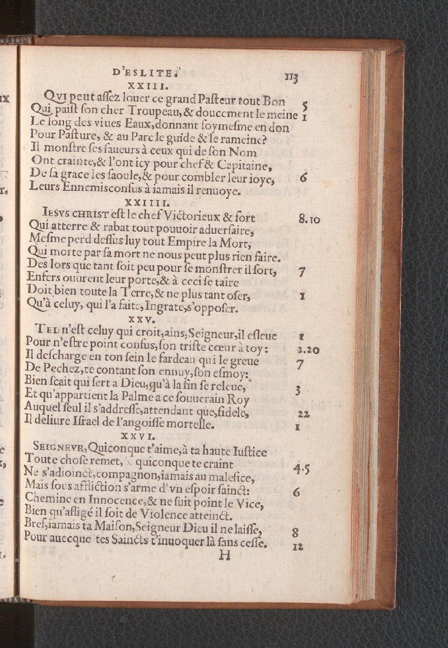 1577 - Jean de Laon - Trésor des 150 psaumes de David - Genève