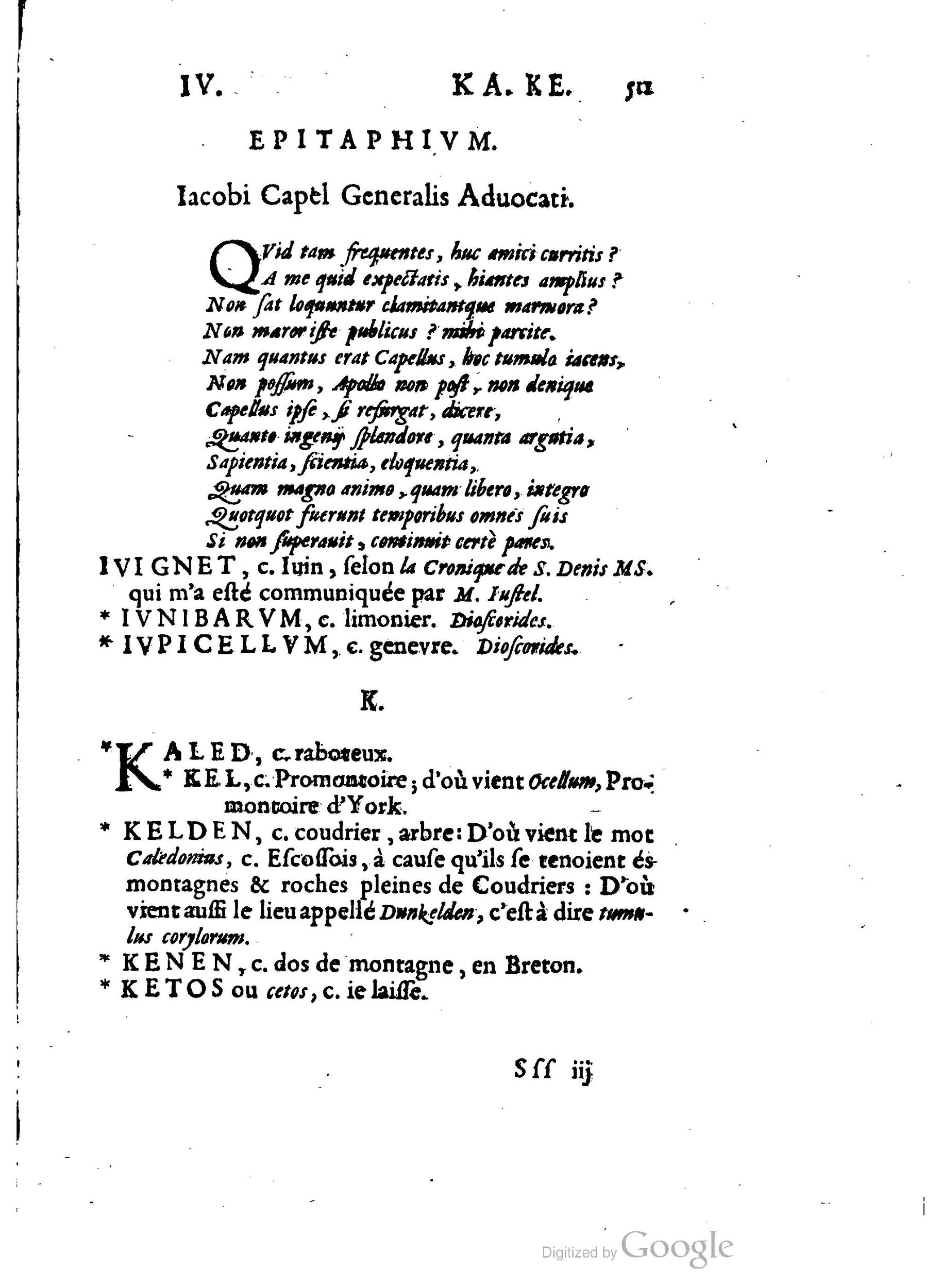 1655 - Augustin Courbé - Trésor de recherches et antiquités gauloises et françaises - BM Lyon