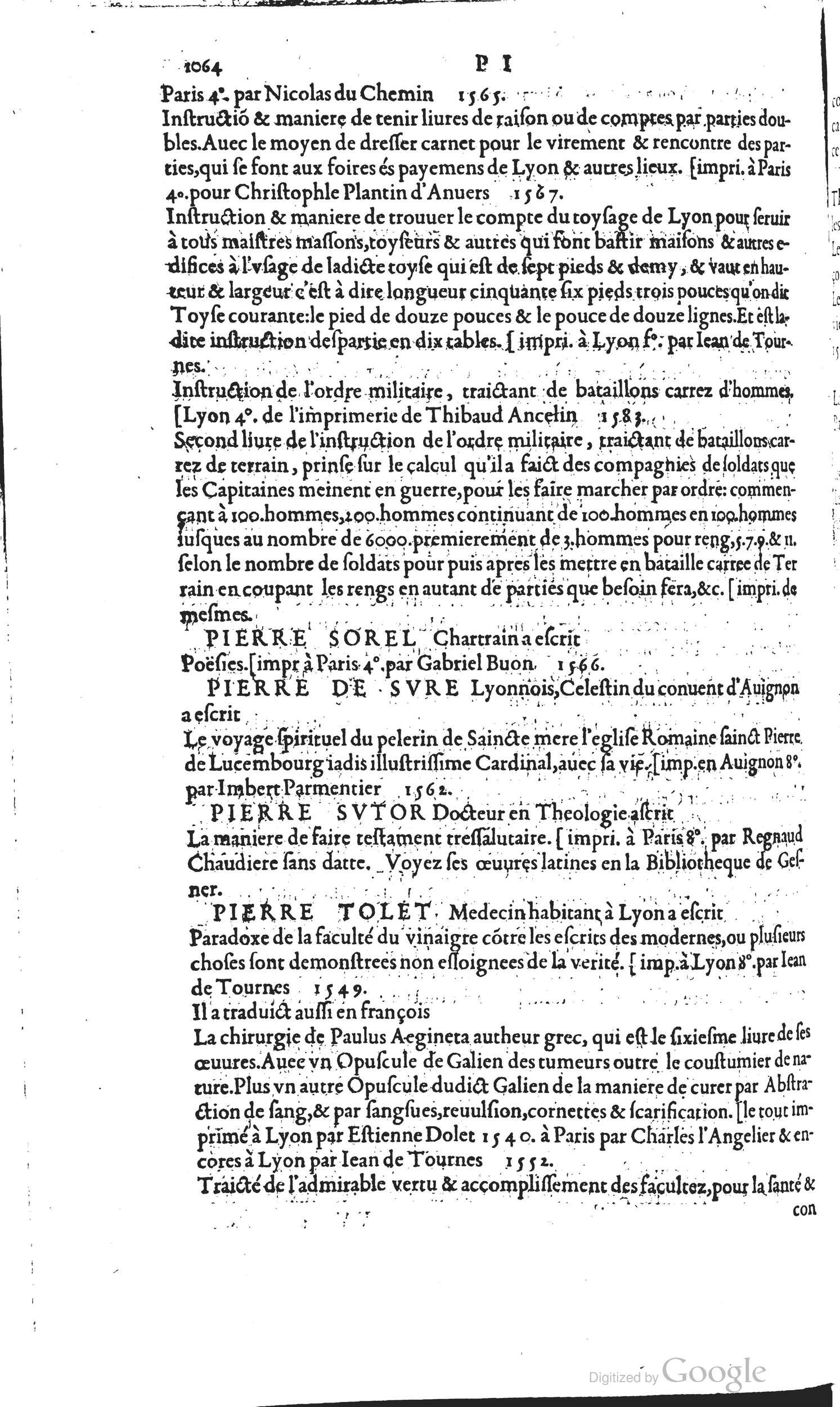 1585 - Barthélemy Honorat - Bibliothèques françaises - BSB Munich