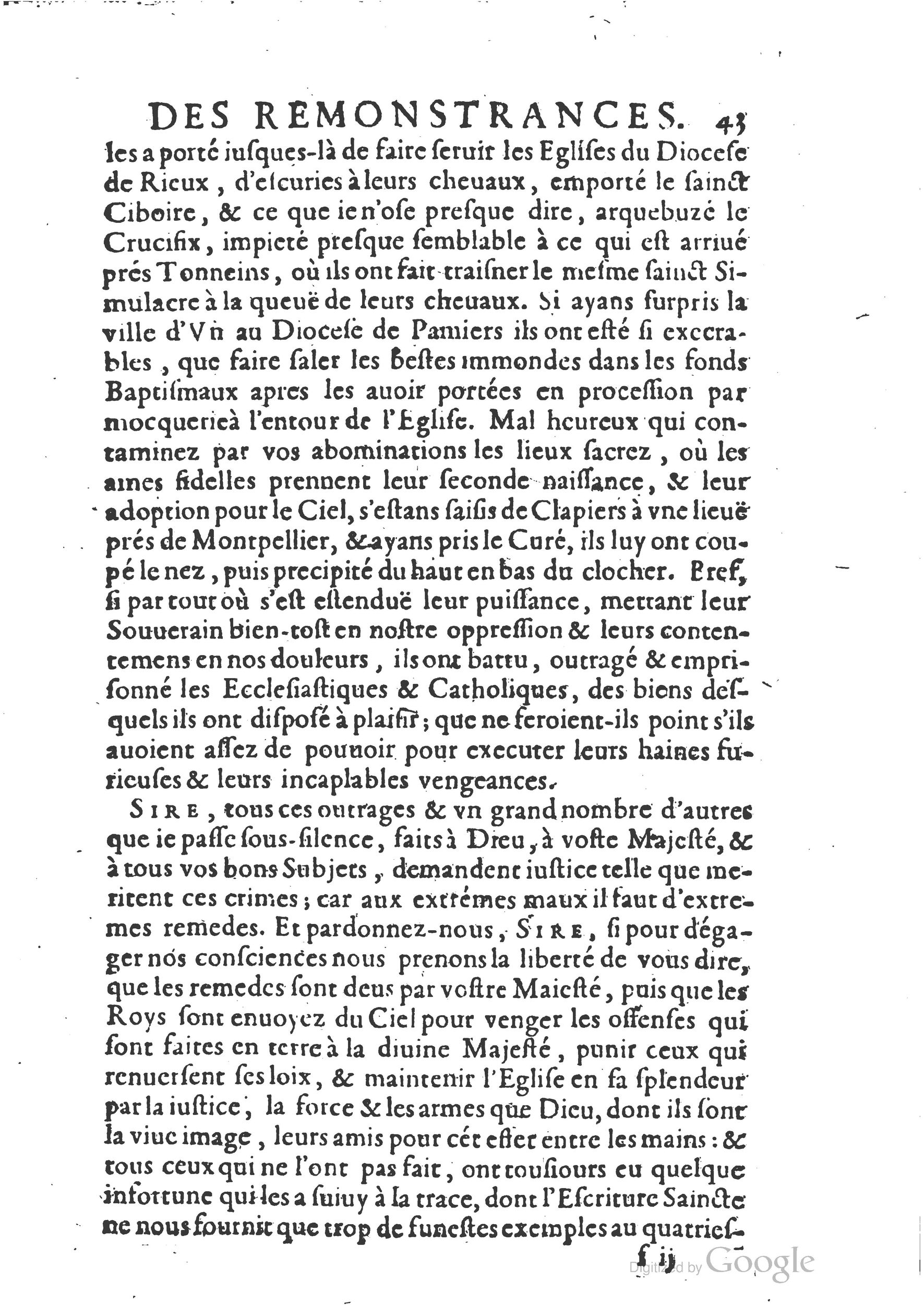 1654 - Michel Bobin - Trésor des harangues, remontrances et oraisons funèbres - BM Lyon