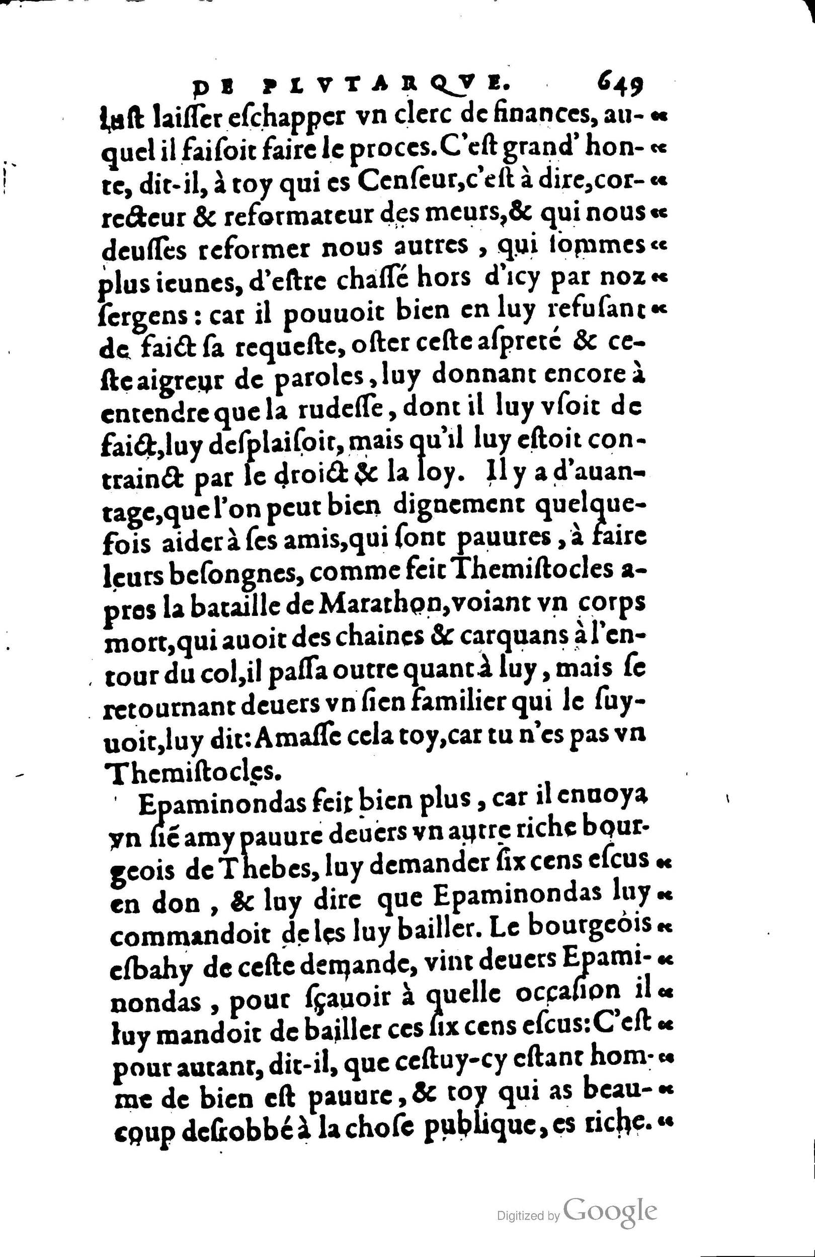 1578 - Jean Poupy - Trésor des morales de Plutarque - BSB Munich