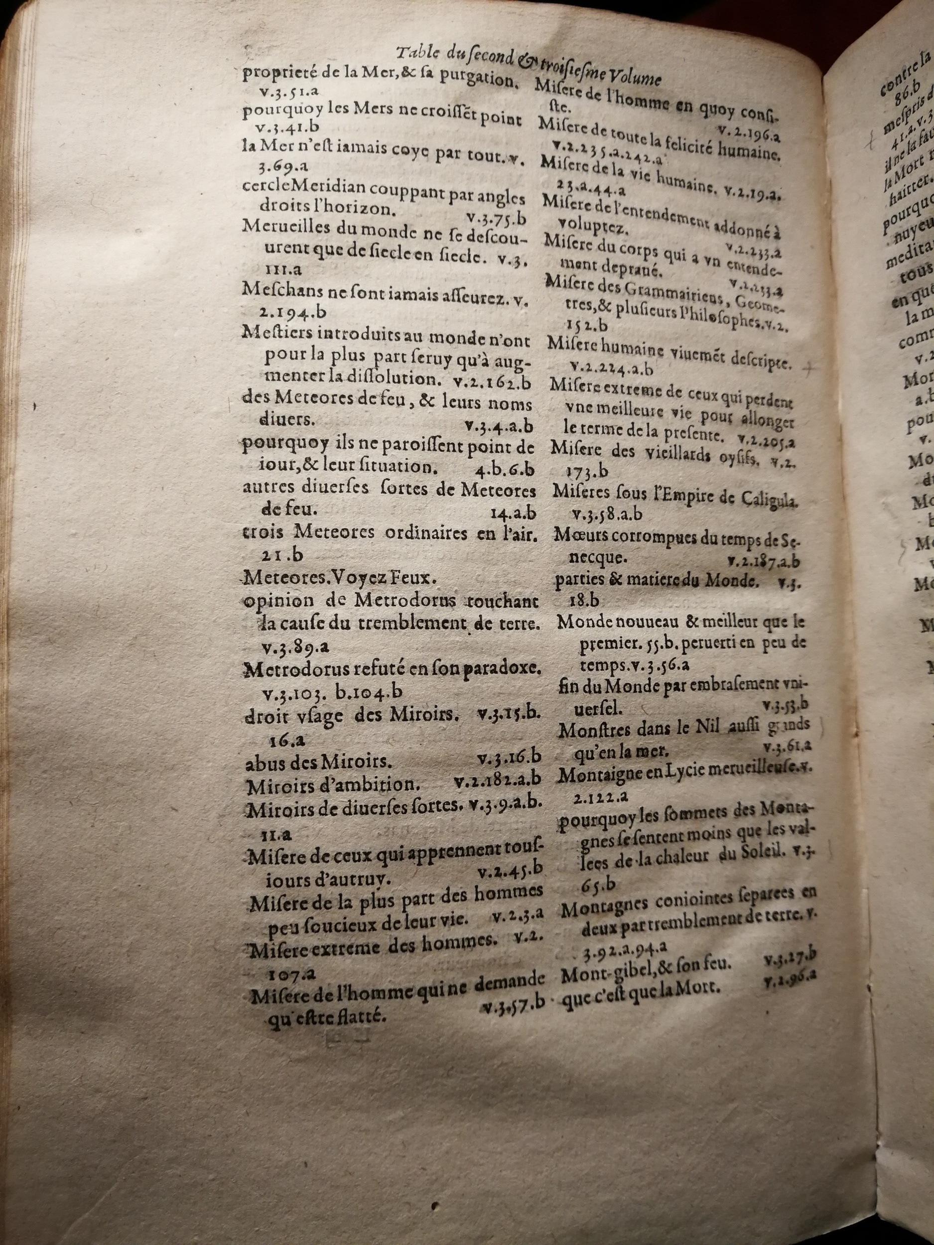 1595 - Jean Houzé - Œuvres morales et mêlées de Sénèque, Trésor de philosophie morale - T. 3 - BnF
