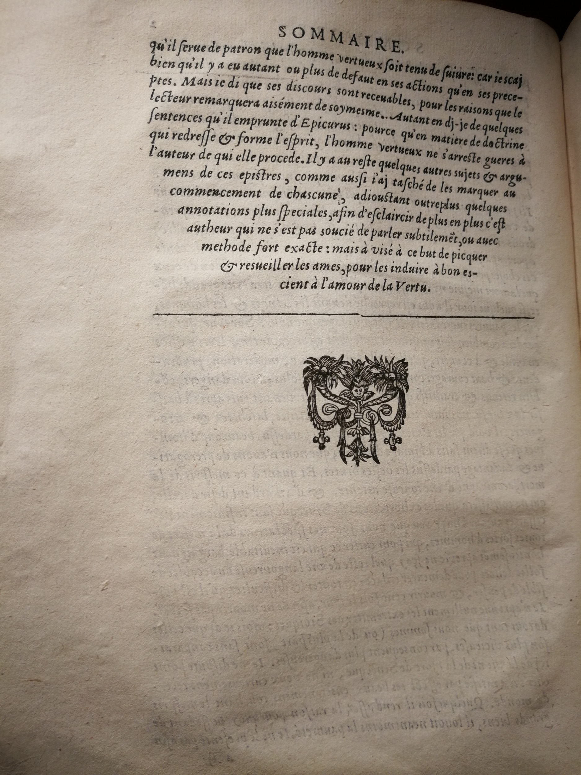 1590 (= 1595) - Jean Houzé - Œuvres morales et mêlées de Sénèque, Trésor de philosophie morale - T. 2 - BnF