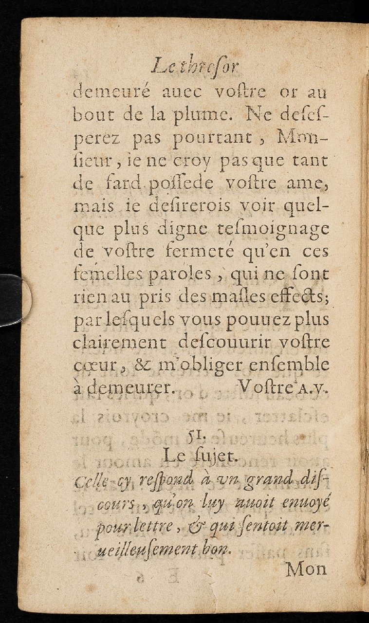 1597 - Thibaud Ancelin - Trésor d’amour - Stuttgart 1597 - Thibaud Ancelin - Trésor d’amour - Stuttgart