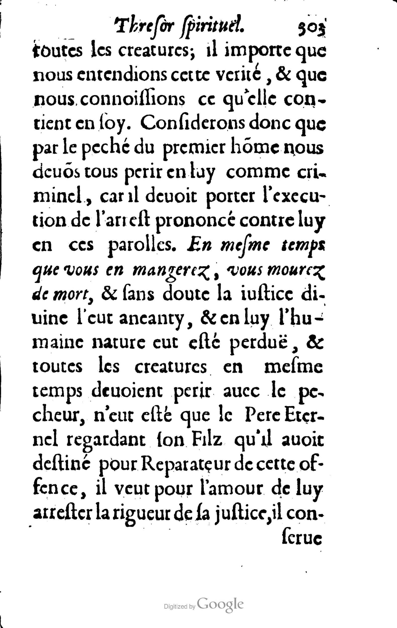 1633 - François Waudré - Trésor spirituel contenant les excellences du christianisme - BM Lyon