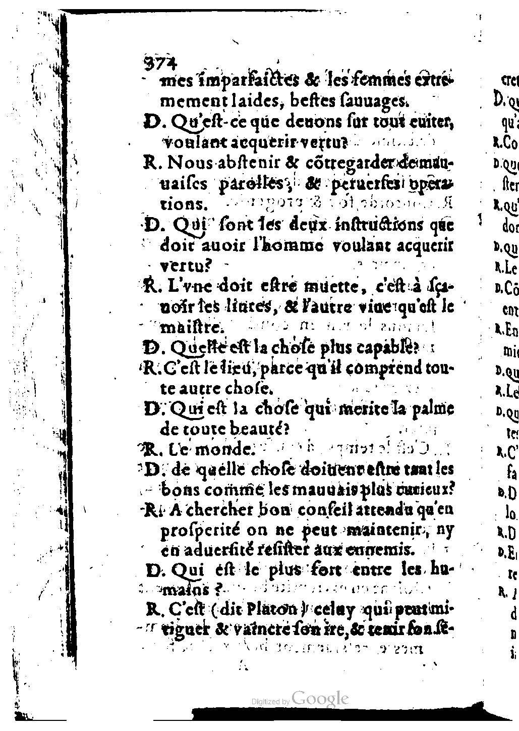 1582 - Nicolas Bonfons - Trésor des sentences dorées - BM Lyon 1582 - Nicolas Bonfons - Trésor des sentences dorées - BM Lyon