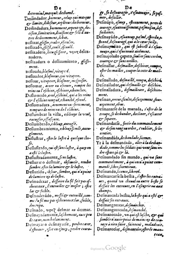 1621 - Adrian Tiffaine - Trésor des deux langues espagnole et française - BM Lyon