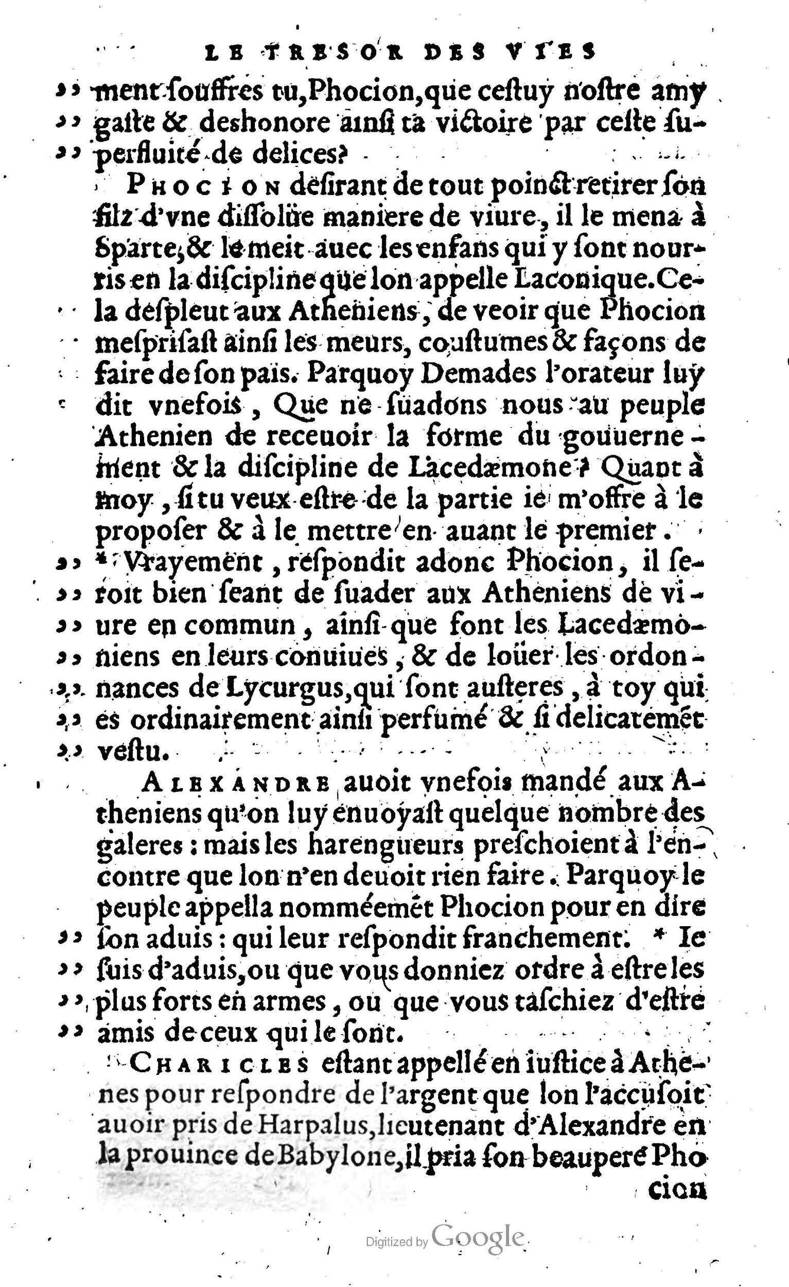 1568 - Willem Silvius - Trésor des vies de Plutarque - Anvers Plantin-Moretus