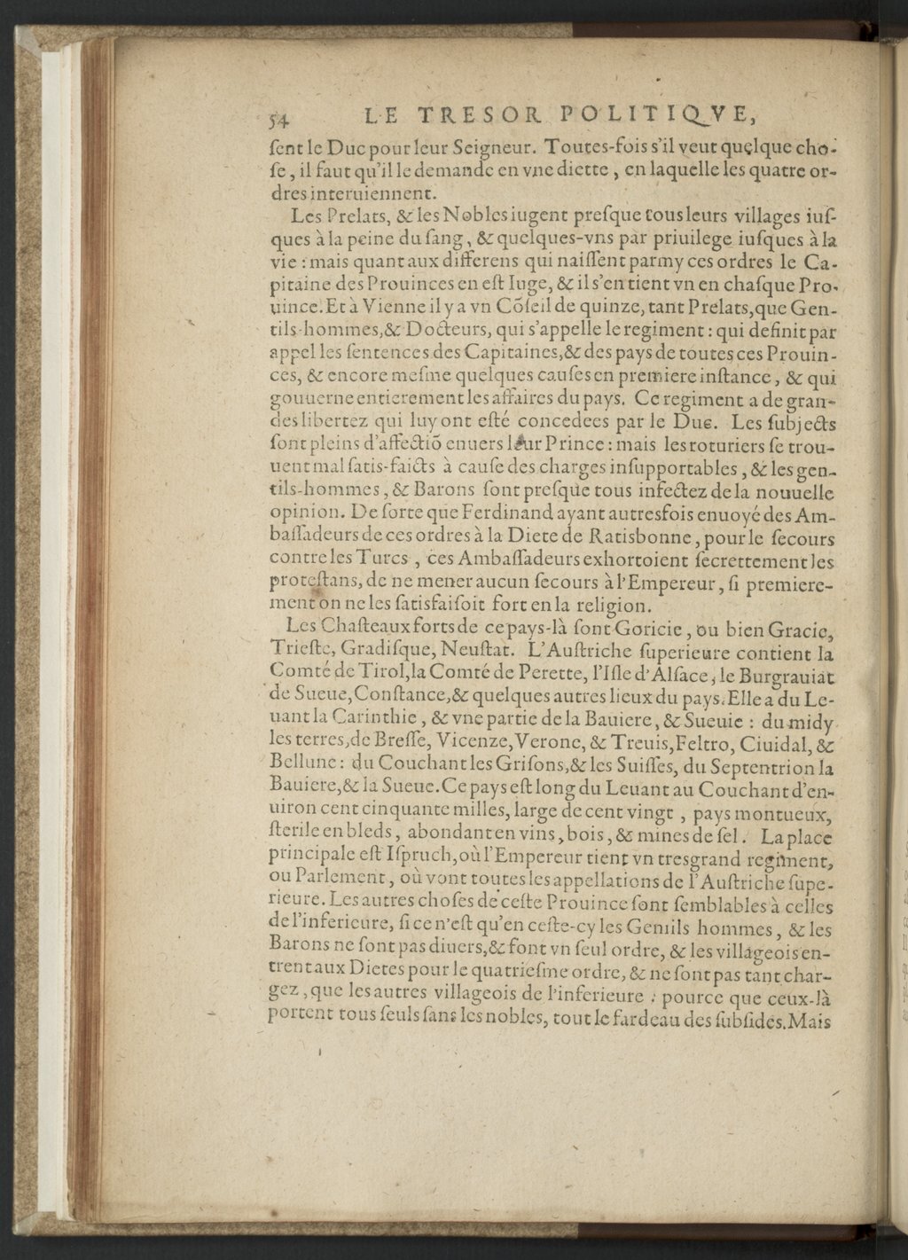 1608 - Nicolas Du Fossé - Trésor politique - BnF Tolbiac