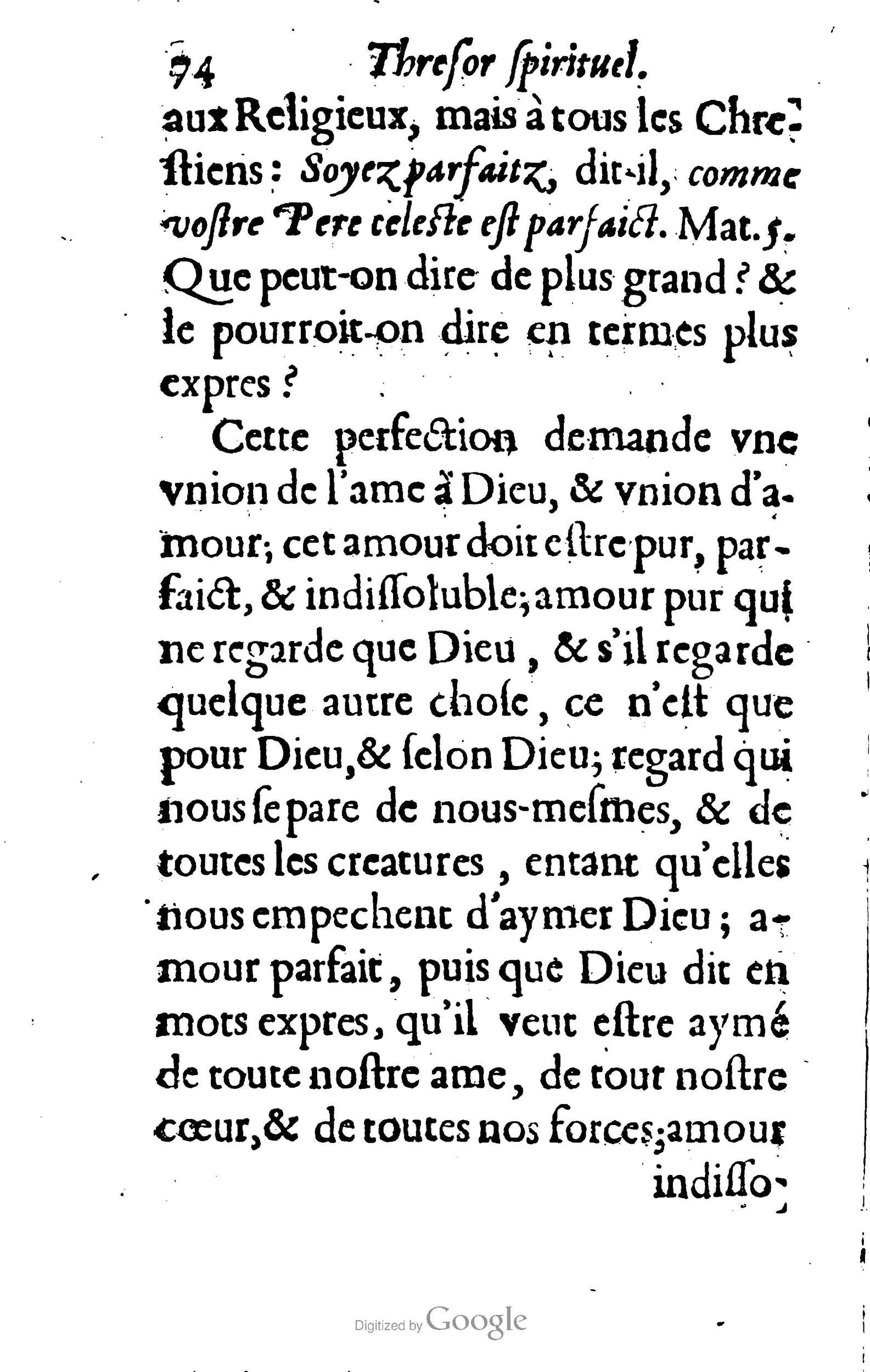 1633 - François Waudré - Trésor spirituel contenant les excellences du christianisme - BM Lyon