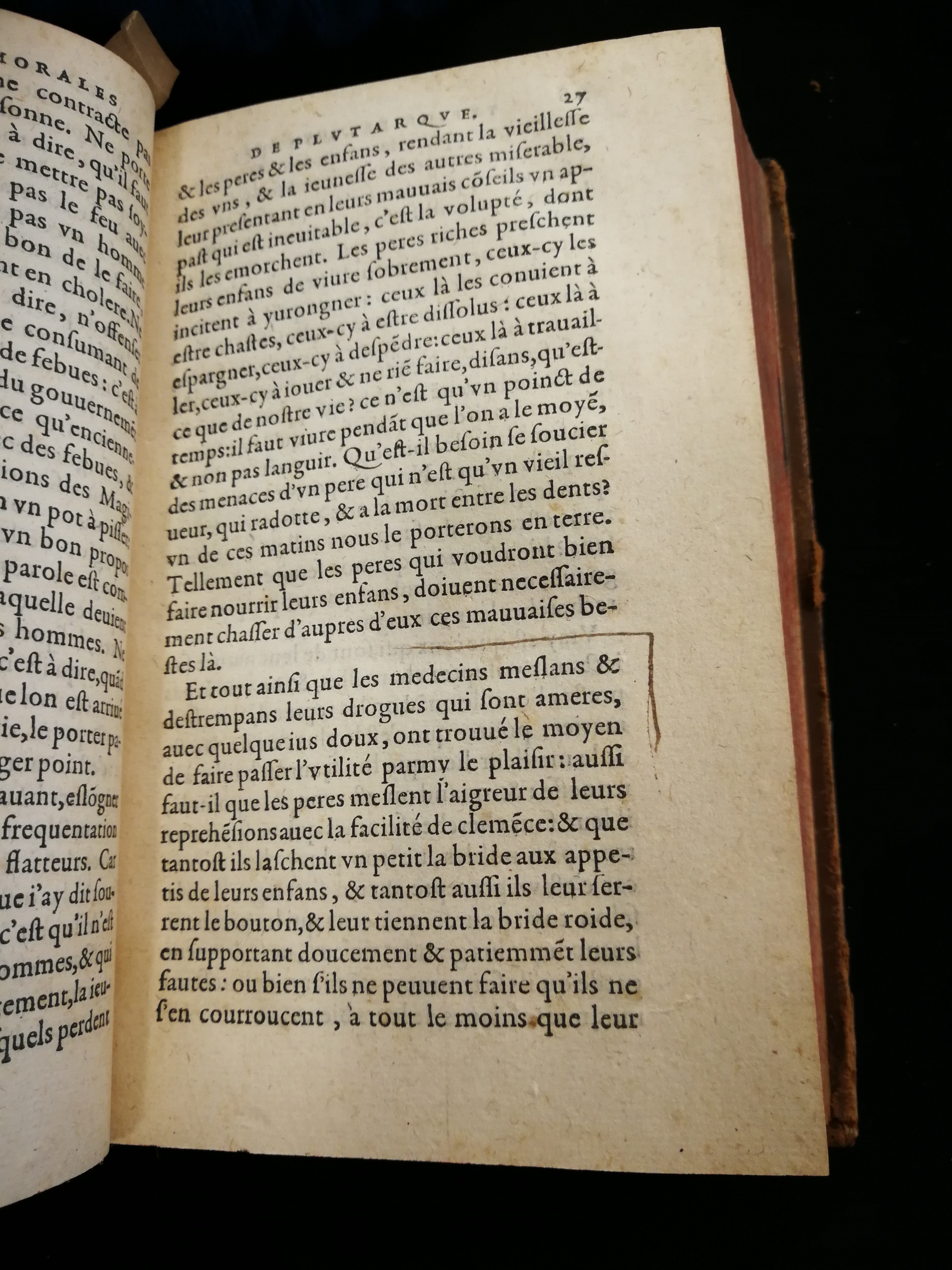 1577 - Jean Poupy - Trésor des morales de Plutarque - Les Méjanes, Aix-en-Provence