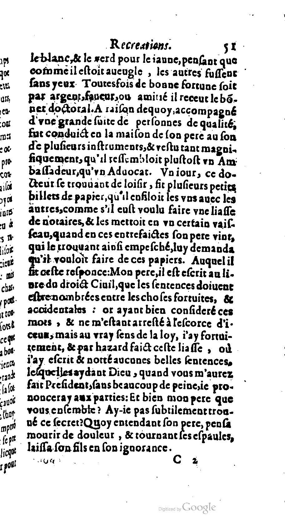 1611 - Romain de Beauvais - Trésor des récréations - BM Lyon