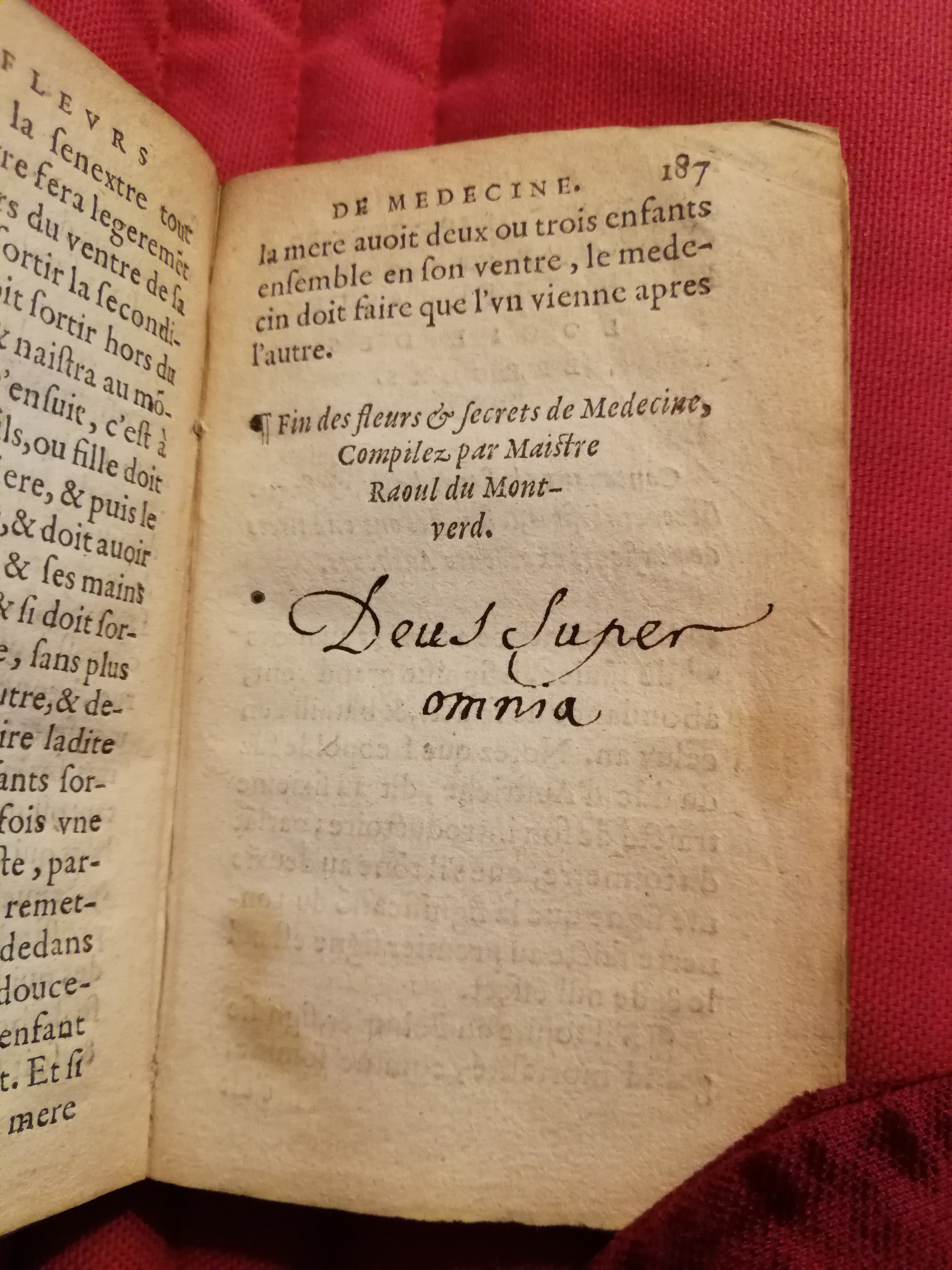 1586 - Benoît Rigaud - Trésor des fleurs et secrets de médecine - Sainte-Geneviève