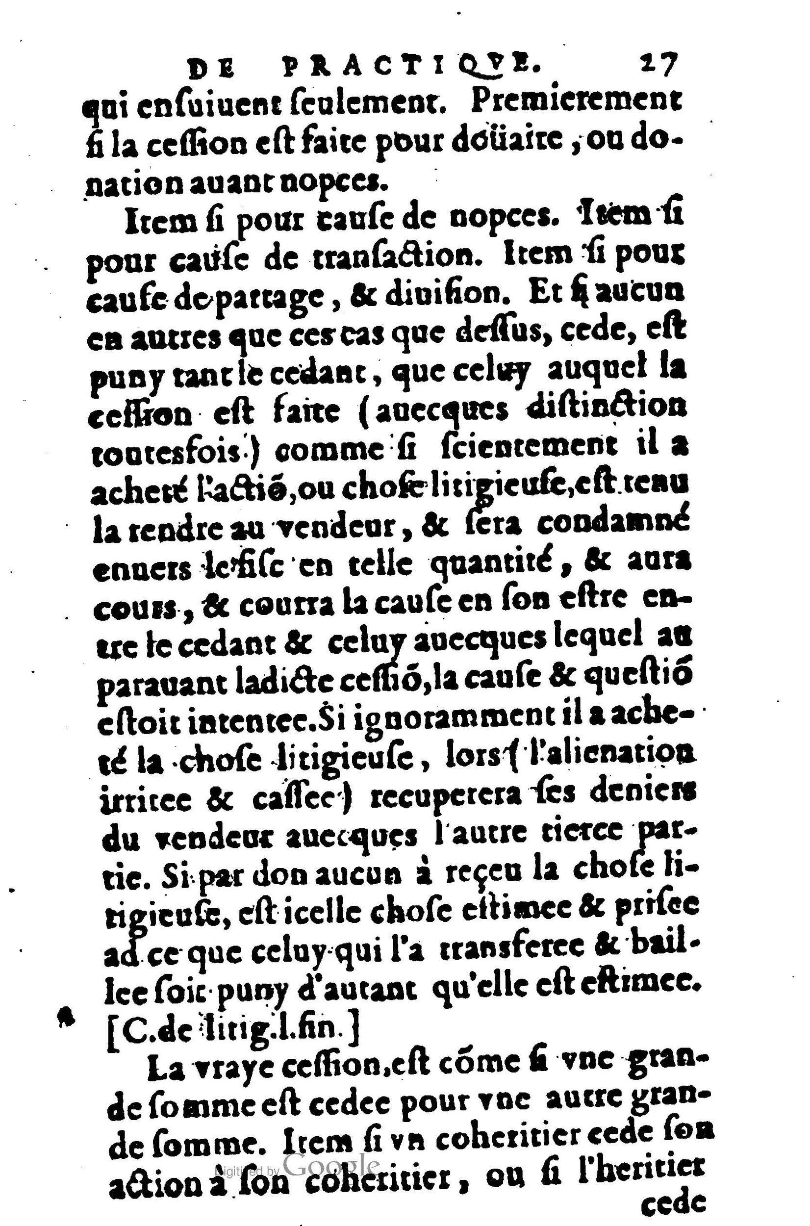 1605 - Pierre Rigaud - Trésor de pratique pour les juges - BM Lyon