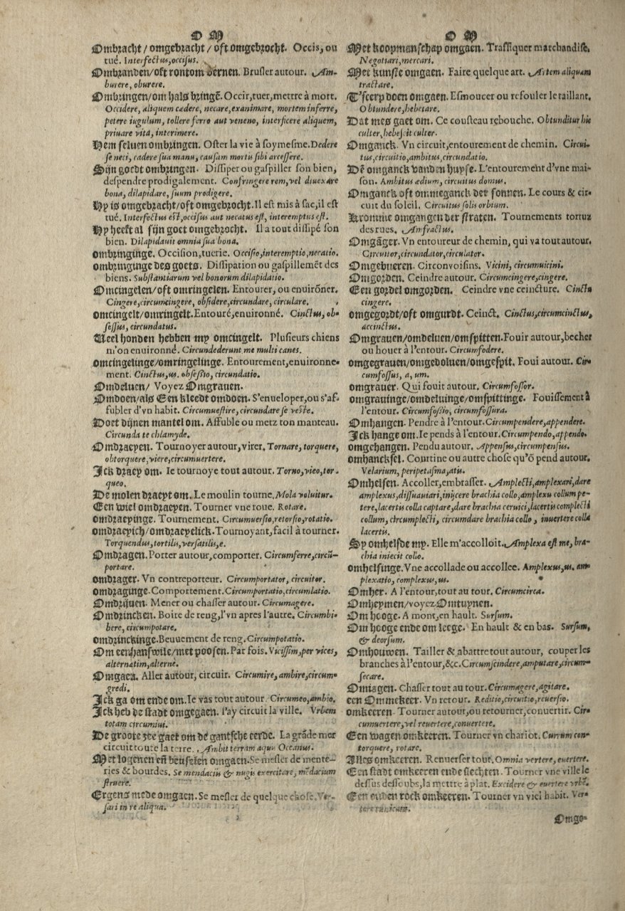 1573 - Christophe Plantin - Trésor du langage bas-allemand - Greifswald