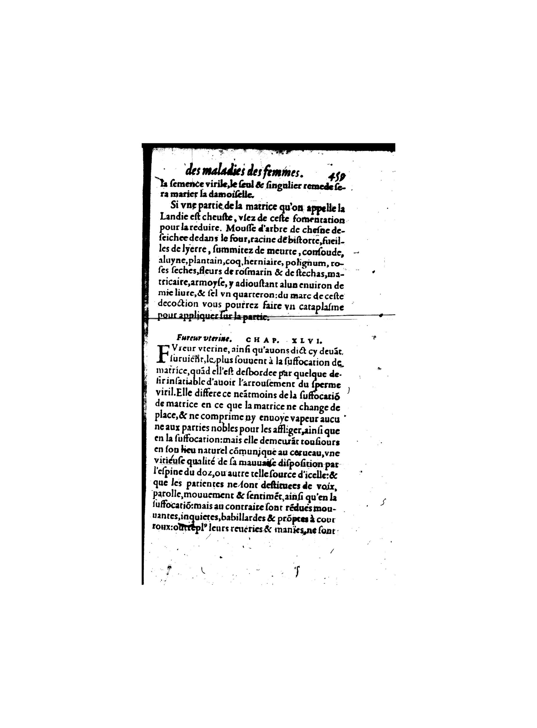 1587 - Jacques du Puis - Trésor des remèdes secrets pour les maladies des femmes - BnF