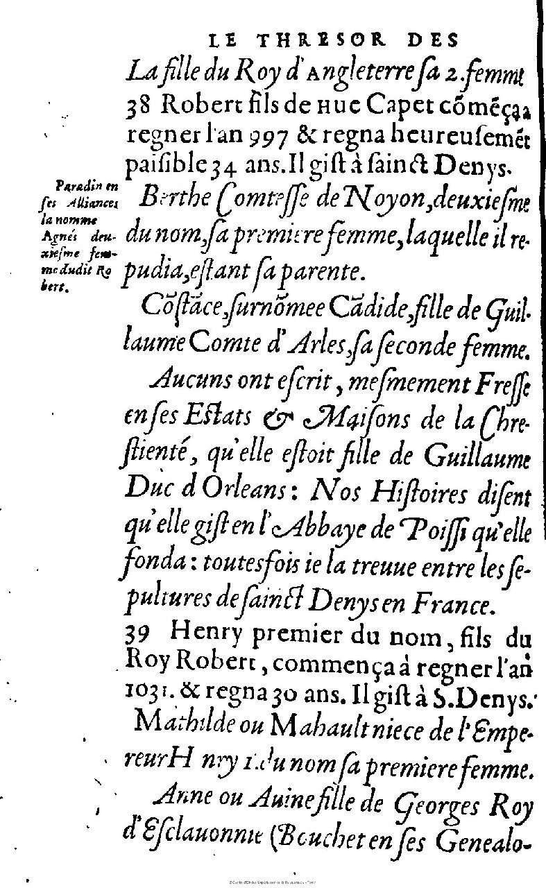 1603 - Galiot Corrozet - Trésor des histoires de France - Michigan