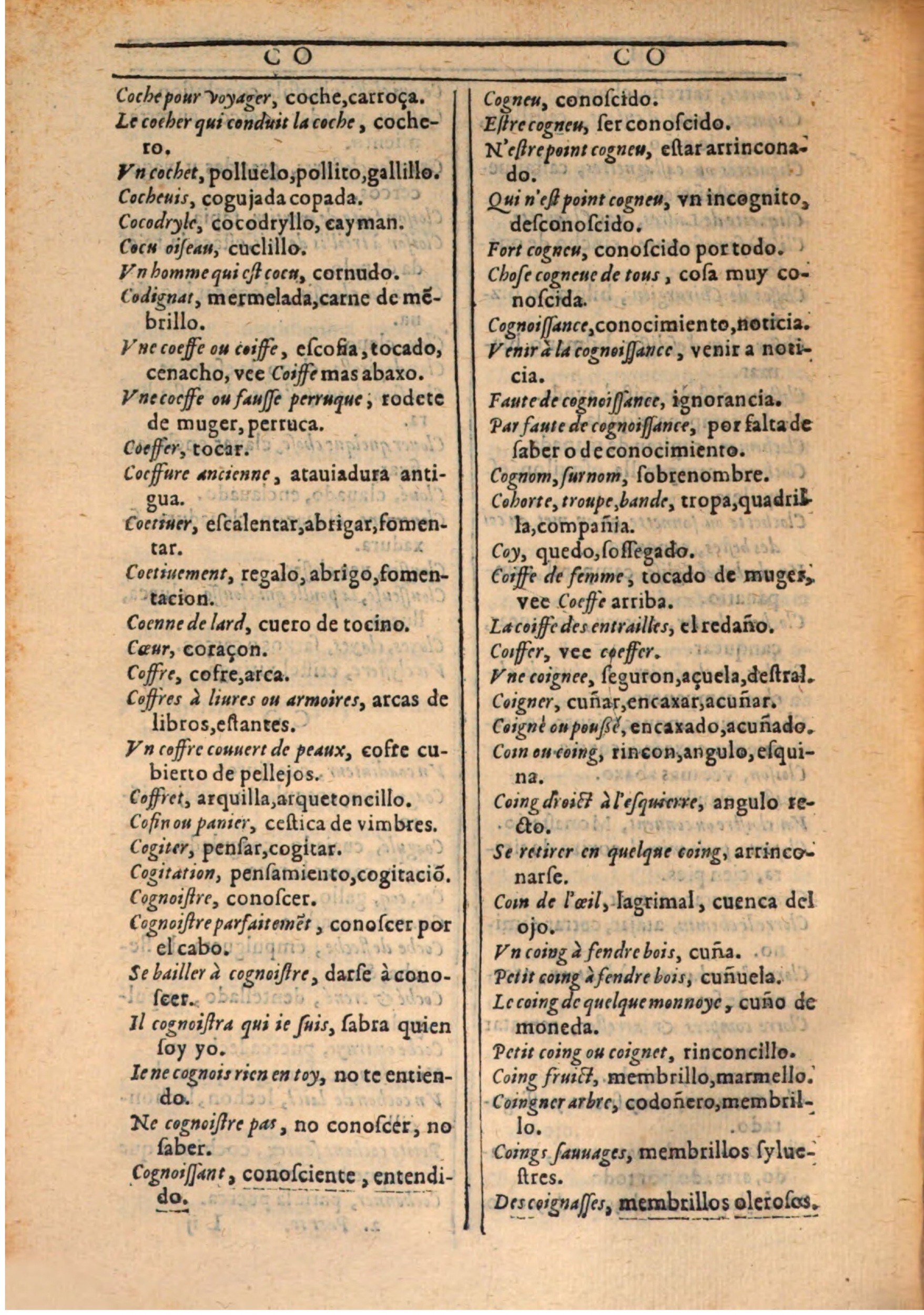 1607 - Marc Orry - Trésor des deux langues espagnole et française (Seconde partie) - BSB Munich