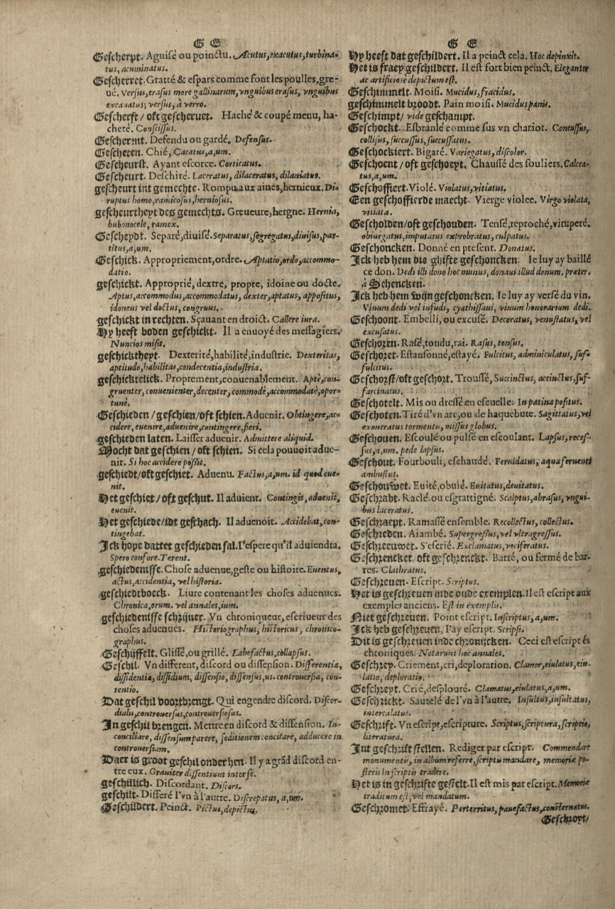 1573 - Christophe Plantin - Trésor du langage bas-allemand - Greifswald