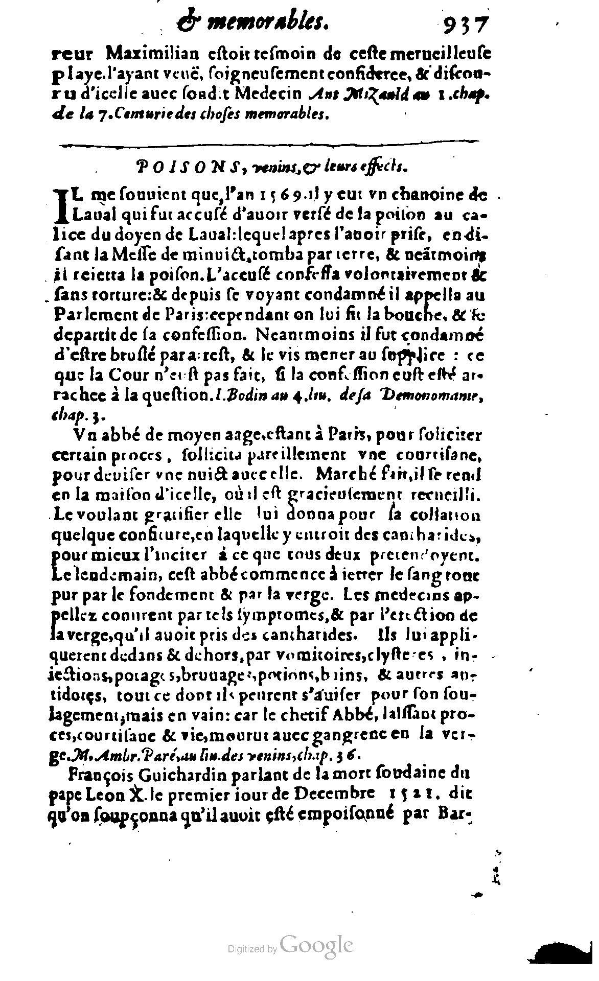 1620 - Samuel Crespin - Trésor d’histoires admirables et mémorables - BCU Lausanne