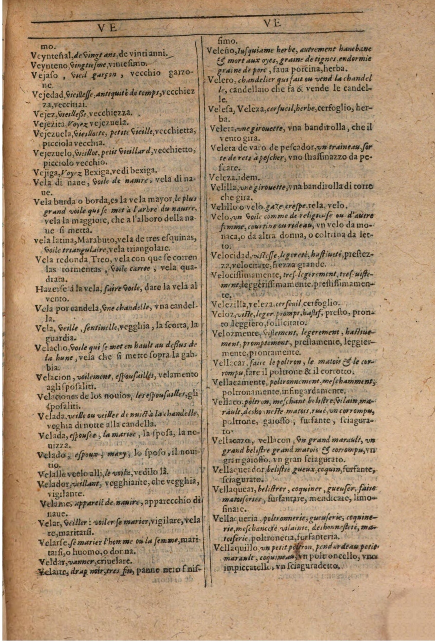 1609 - Philippe Albert et Alexandre Pernet - Trésor des trois langues française, italienne et espagnole (Première partie) - BSB Munich 1609 - Philippe Albert et Alexandre Pernet - Trésor des trois langues française, italienne et espagnole (Première partie) - BSB Munich