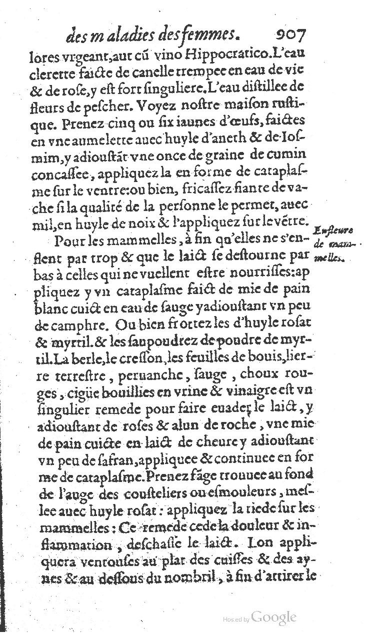 1585 - Jacques du Puis - Trésor des remèdes secrets pour les maladies des femmes - BnF 1585 - Jacques du Puis - Trésor des remèdes secrets pour les maladies des femmes - BnF