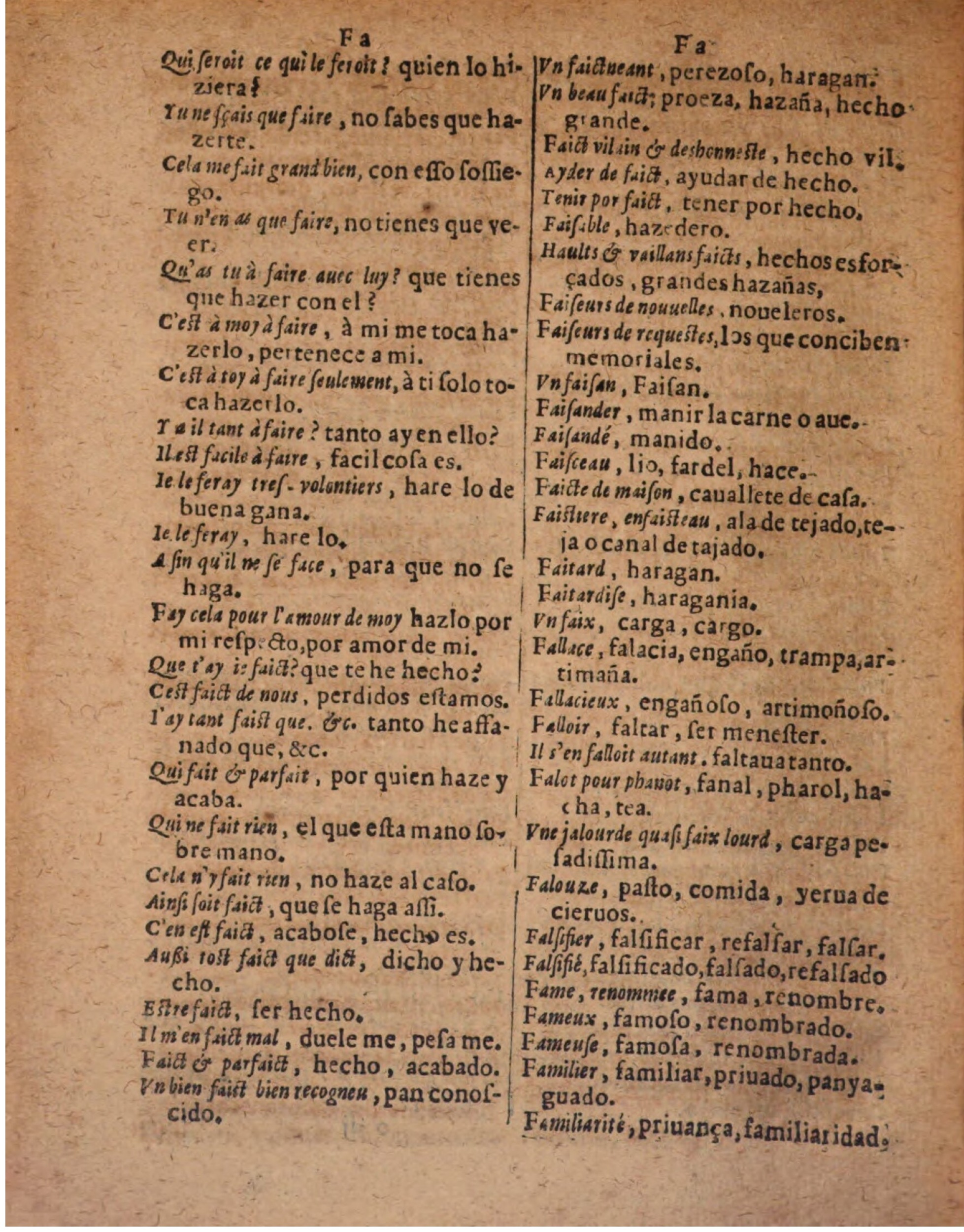 1624 - Hubert Antoine - Trésor des deux langues espagnole et française (Seconde partie) - BSB Munich