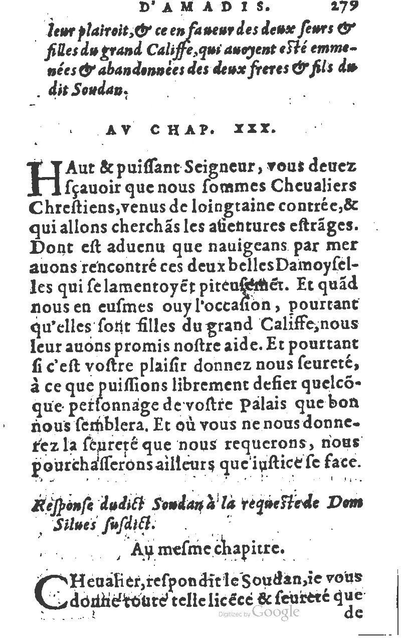 1582 - Jean Huguetan - Trésor des Amadis T. 1 - BM Lyon